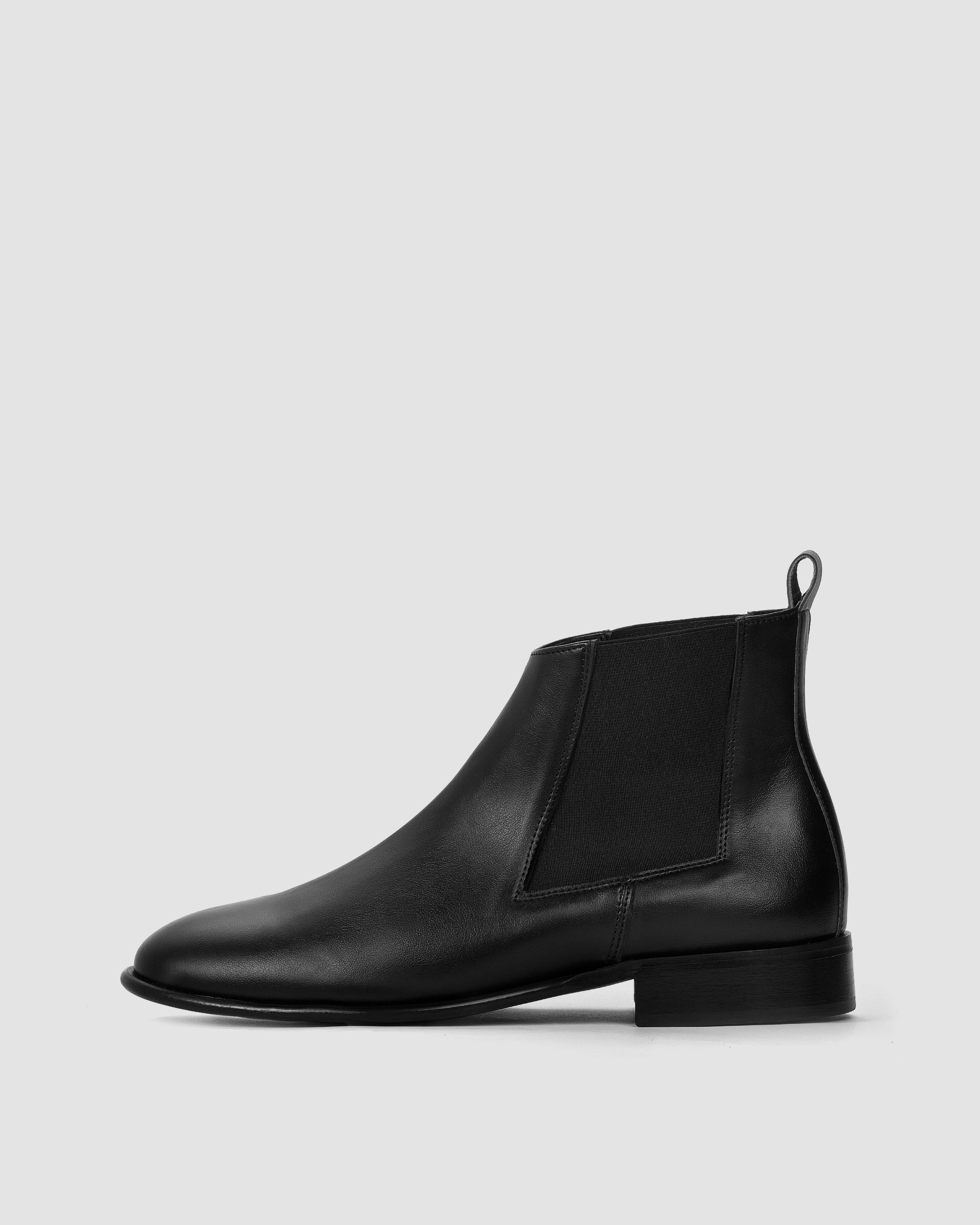 BOHEMA Flossy Chelsea - black women's chelsea boots made from plant leather