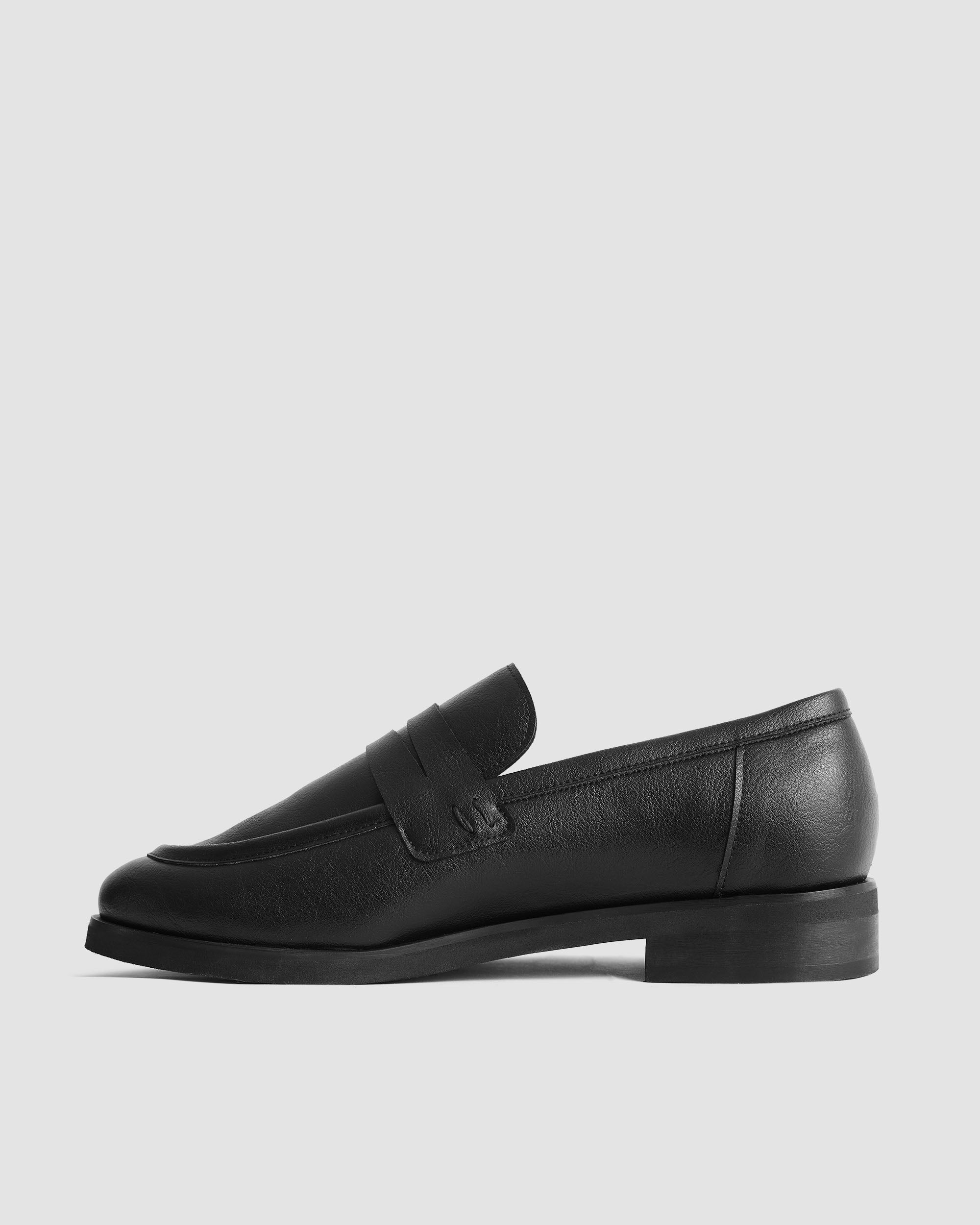 BOHEMA Dakota Loafers - black women's loafers made from plant leather