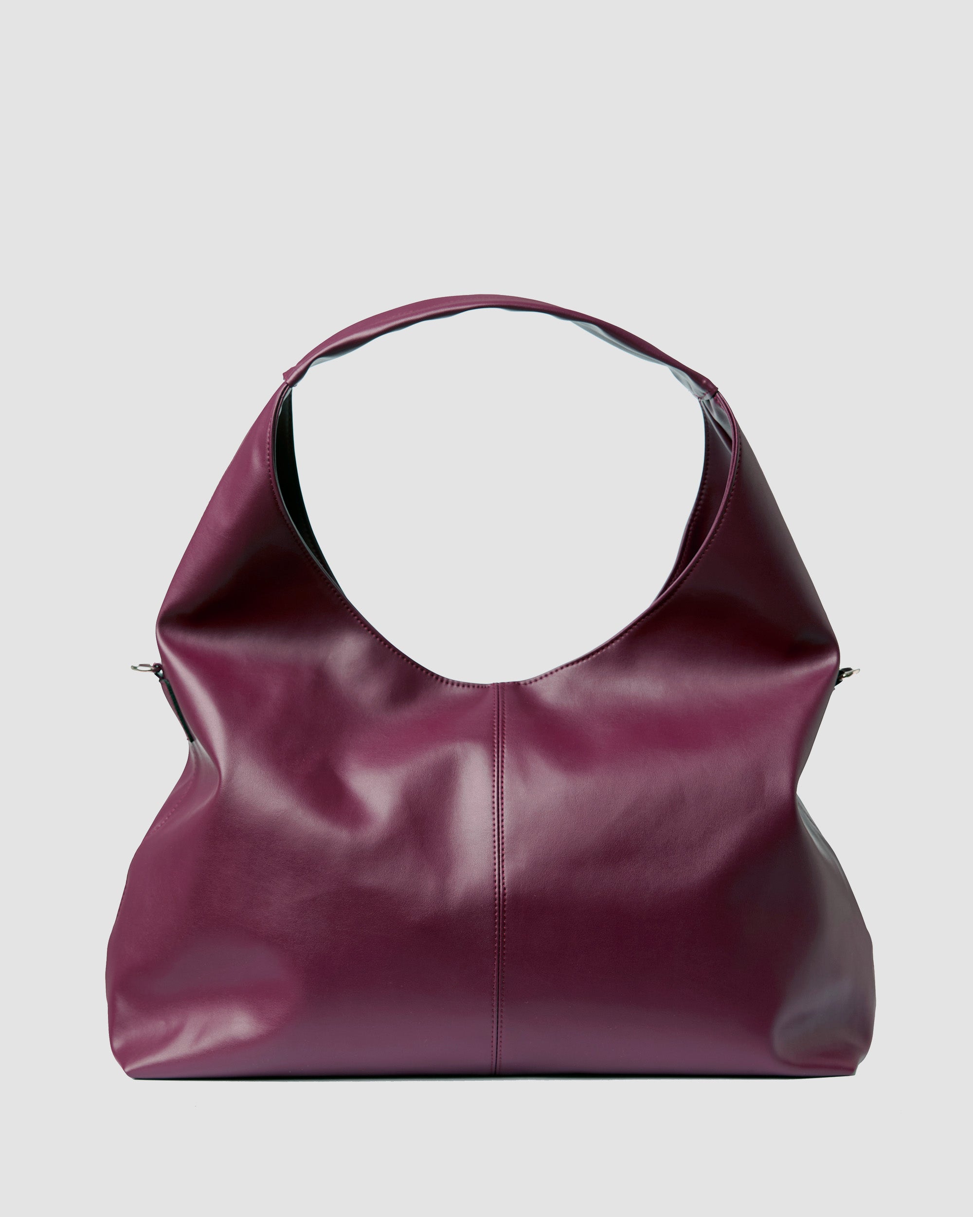 BOHEMA Slouchy Shopper Bag in burgundy - side view