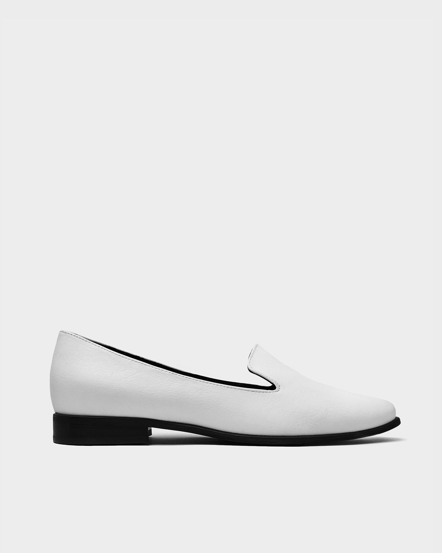 BOHEMA Lords in white - top view of women's loafers