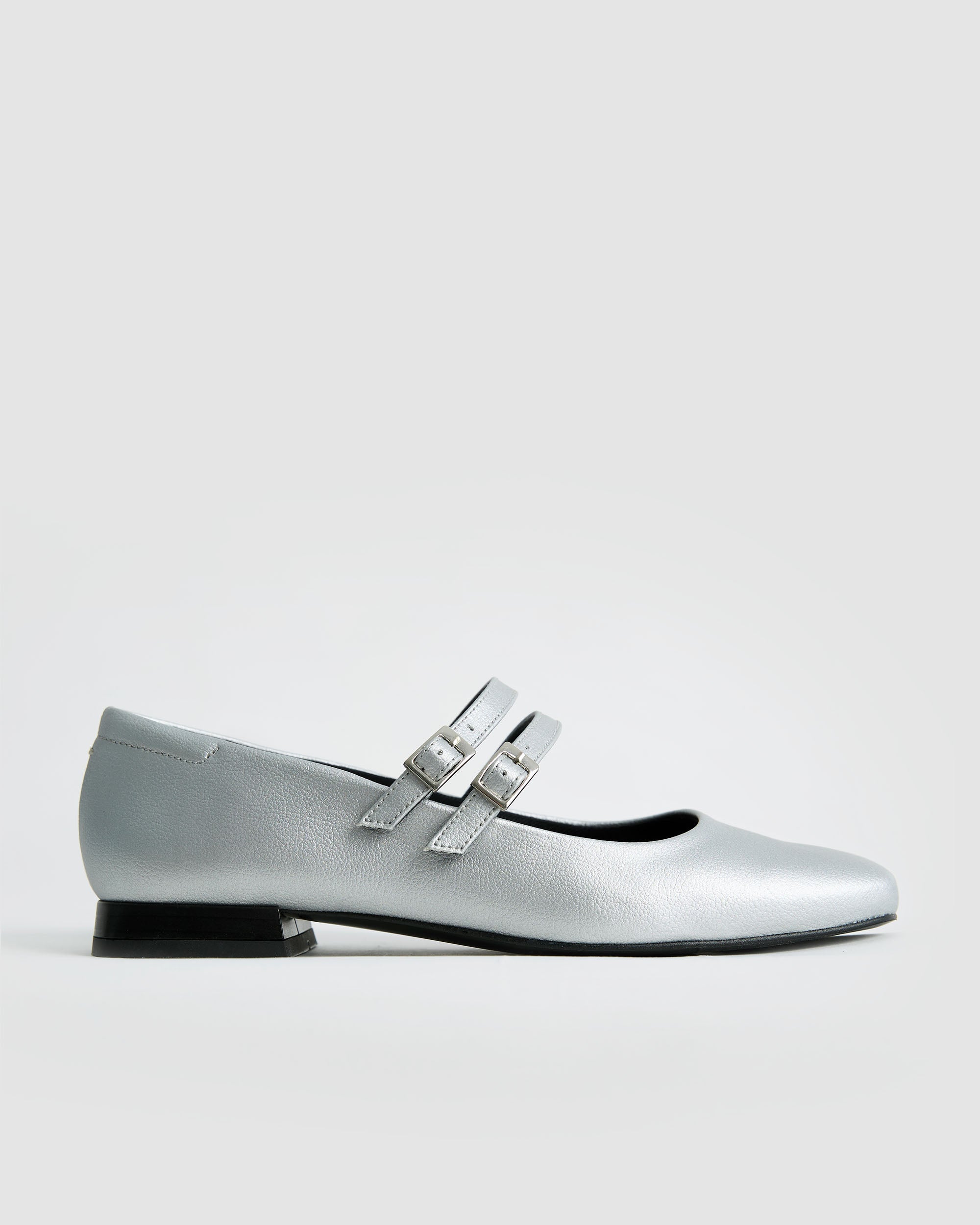 BOHEMA Sugar Mary Jane Pumps in metallic gold - detail view of women's Mary Jane ballet flats