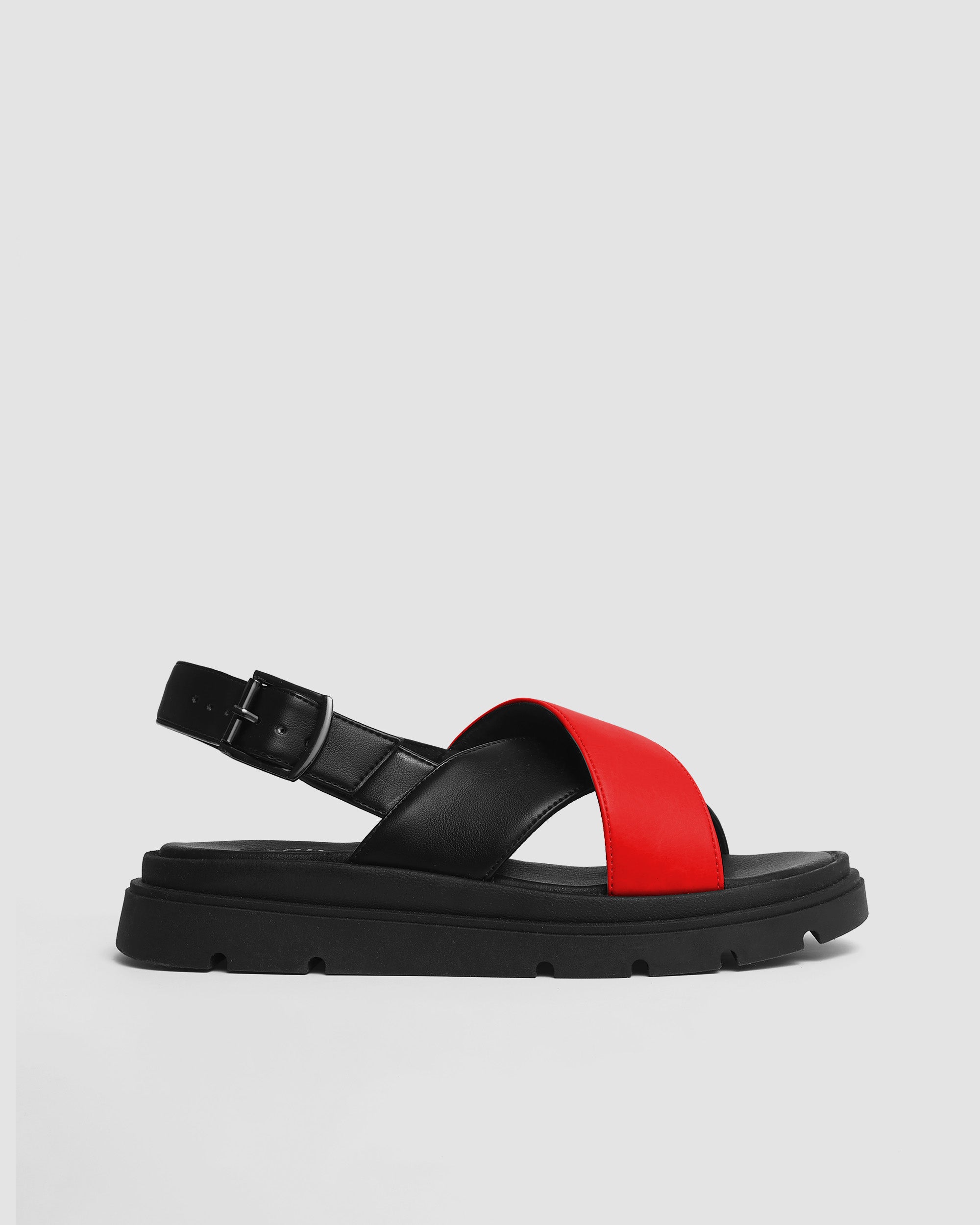 BOHEMA Glare Sandals in red - styled look of women's heeled sandals