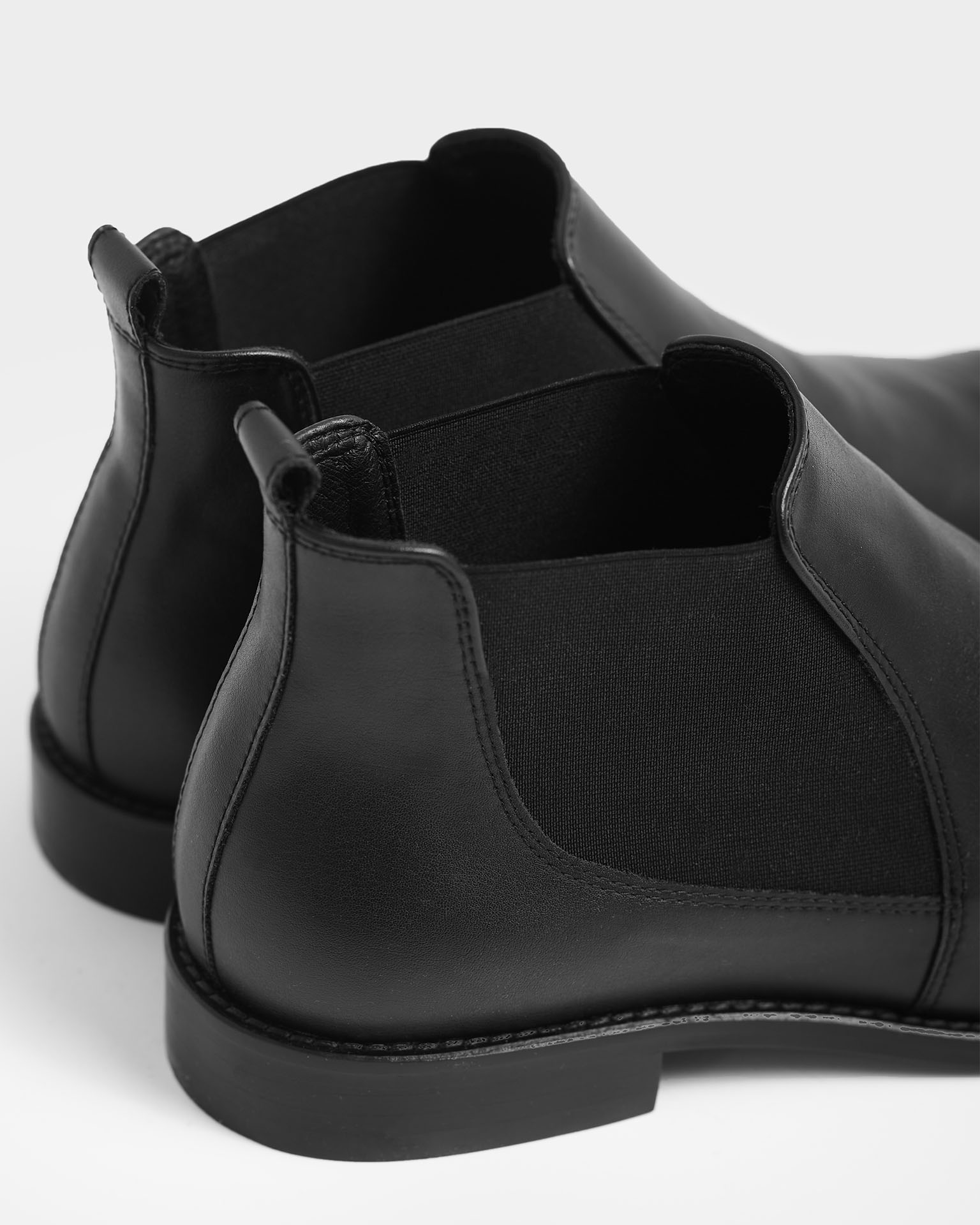 BOHEMA Dean Chelsea Boots in black - top view of women's chelsea boots