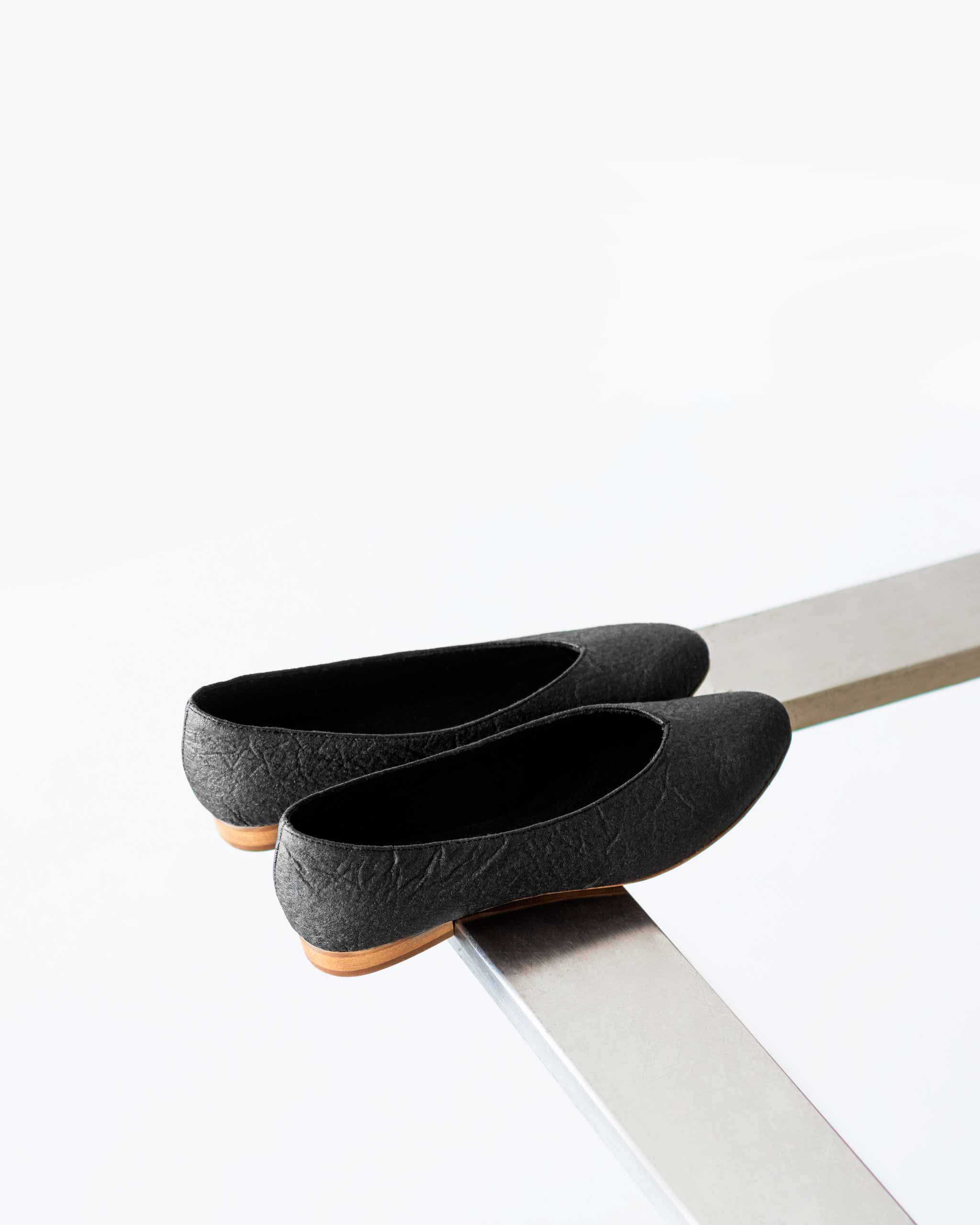 BOHEMA Pumps in black - sole detail of women's ballet flats