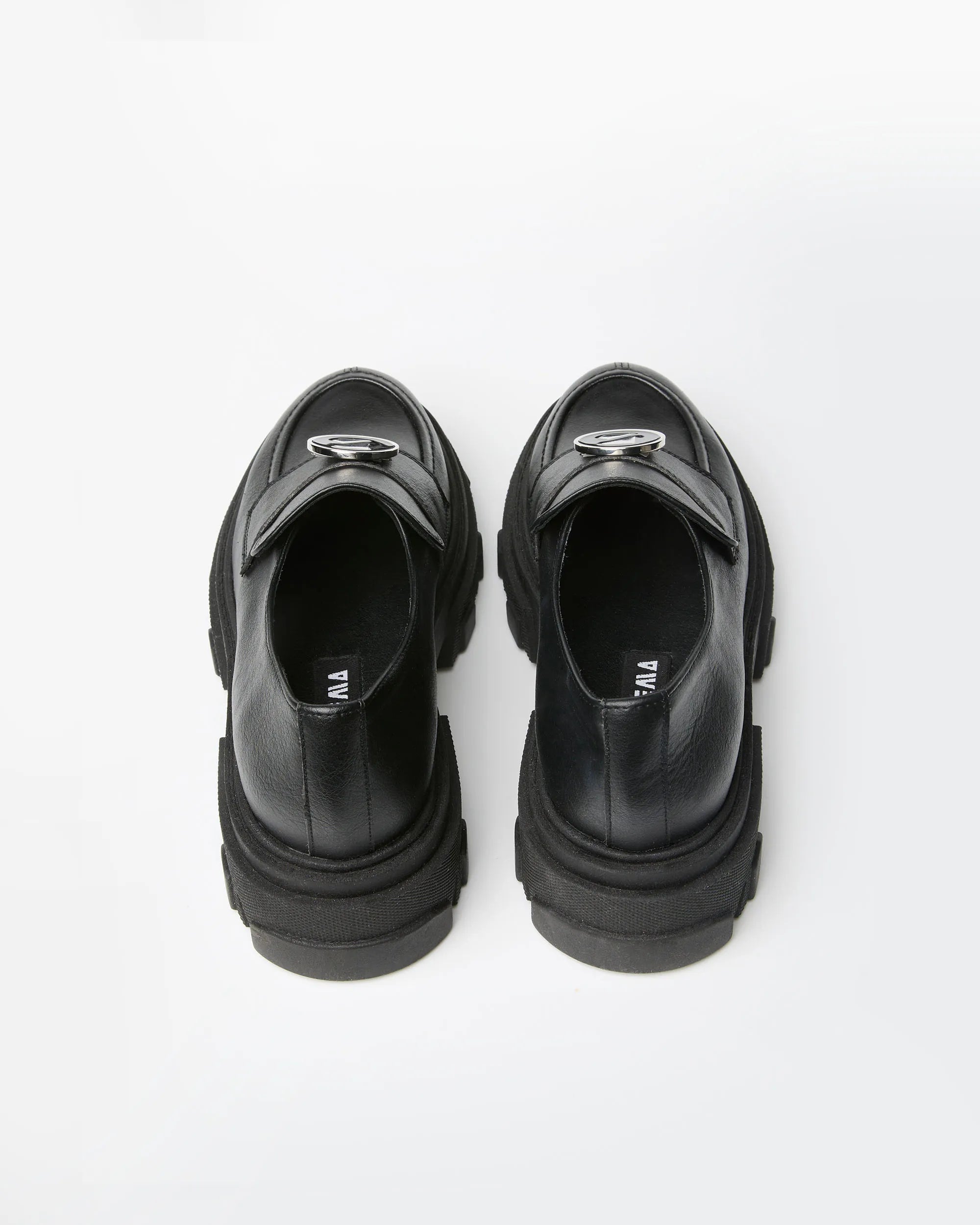 BOHEMA Blocky Loafers in black - detail view of women's loafers
