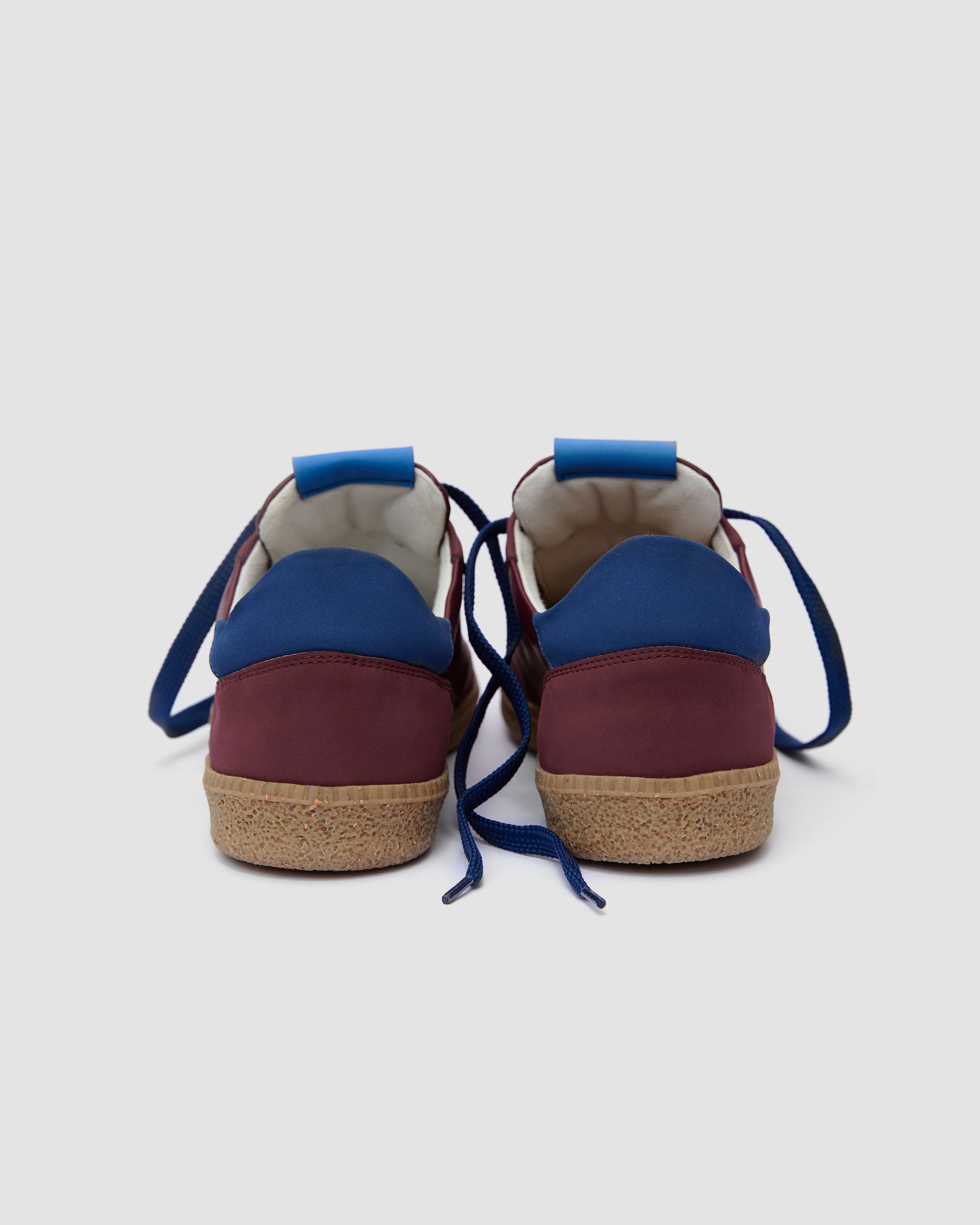 BOHEMA Brava Sneakers in burgundy - worn on foot of women's sneakers