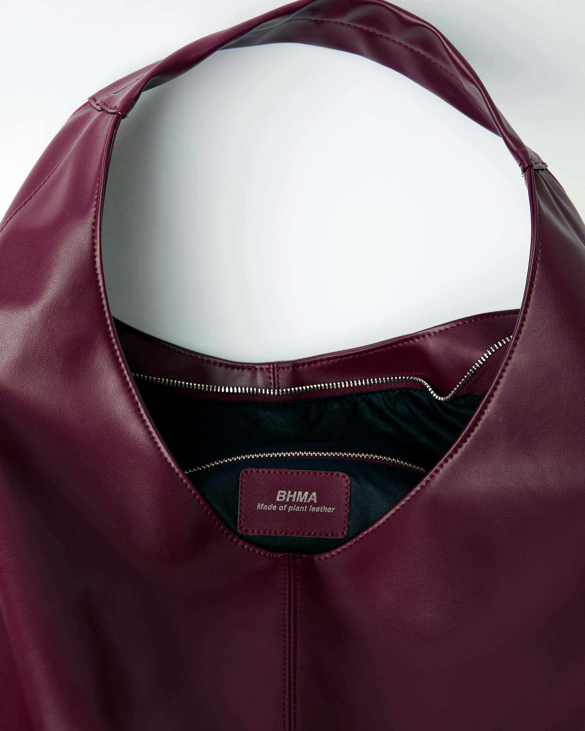BOHEMA Slouchy Shopper Bag in burgundy - close-up