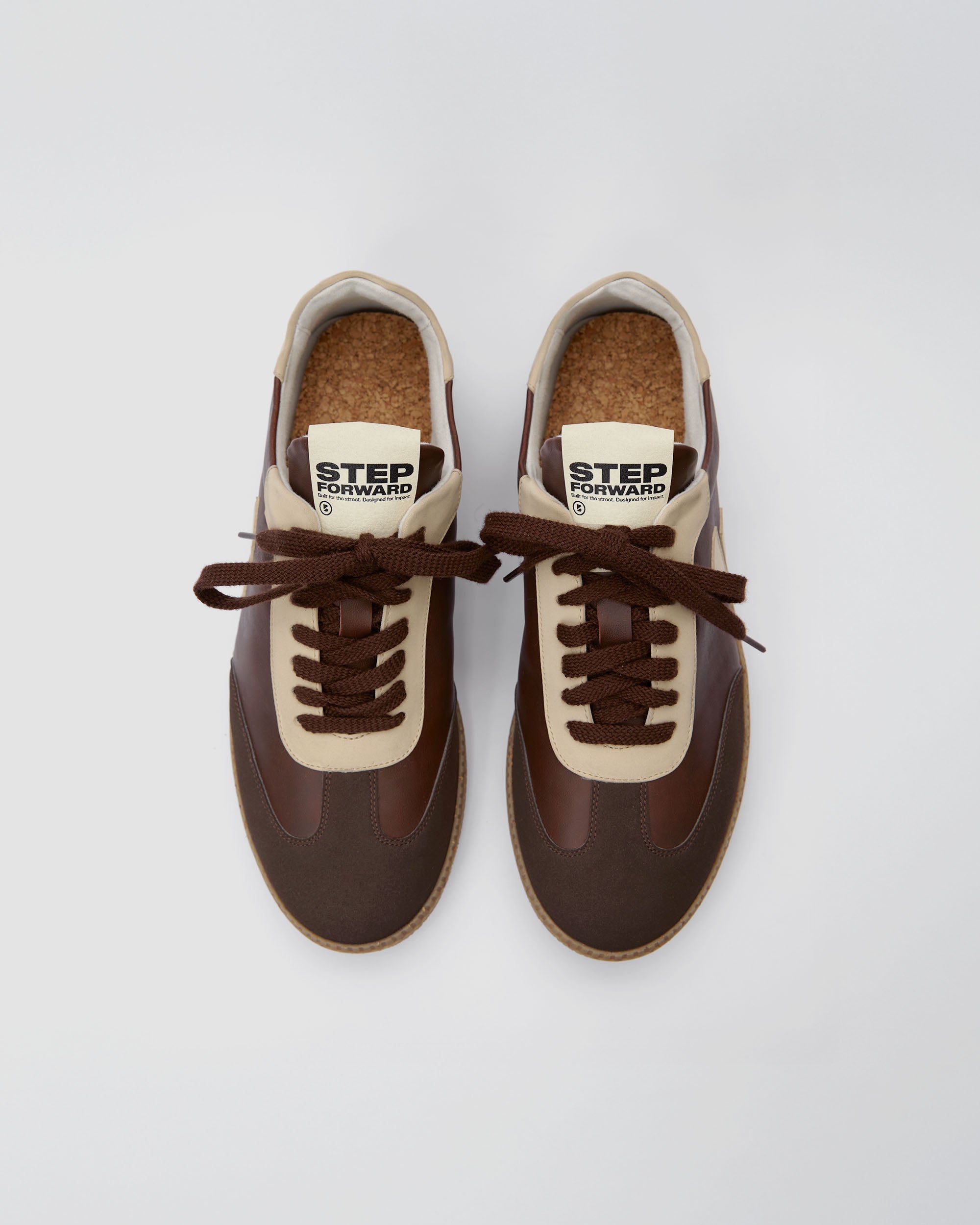 BOHEMA Brava Sneakers in chocolate brown - top view of men's sneakers