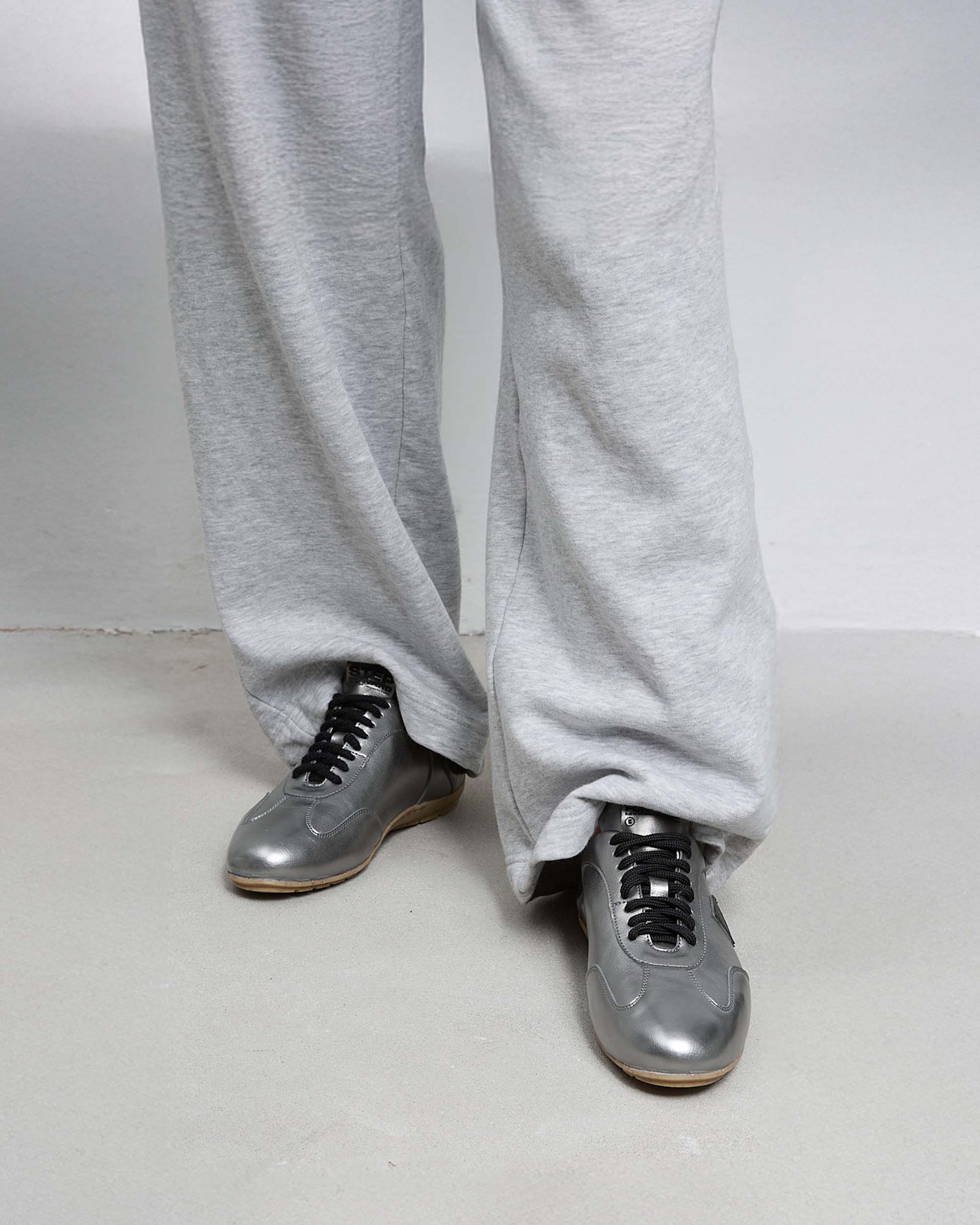 BOHEMA Racer Sneakers in metallic - back view of women's sneakers