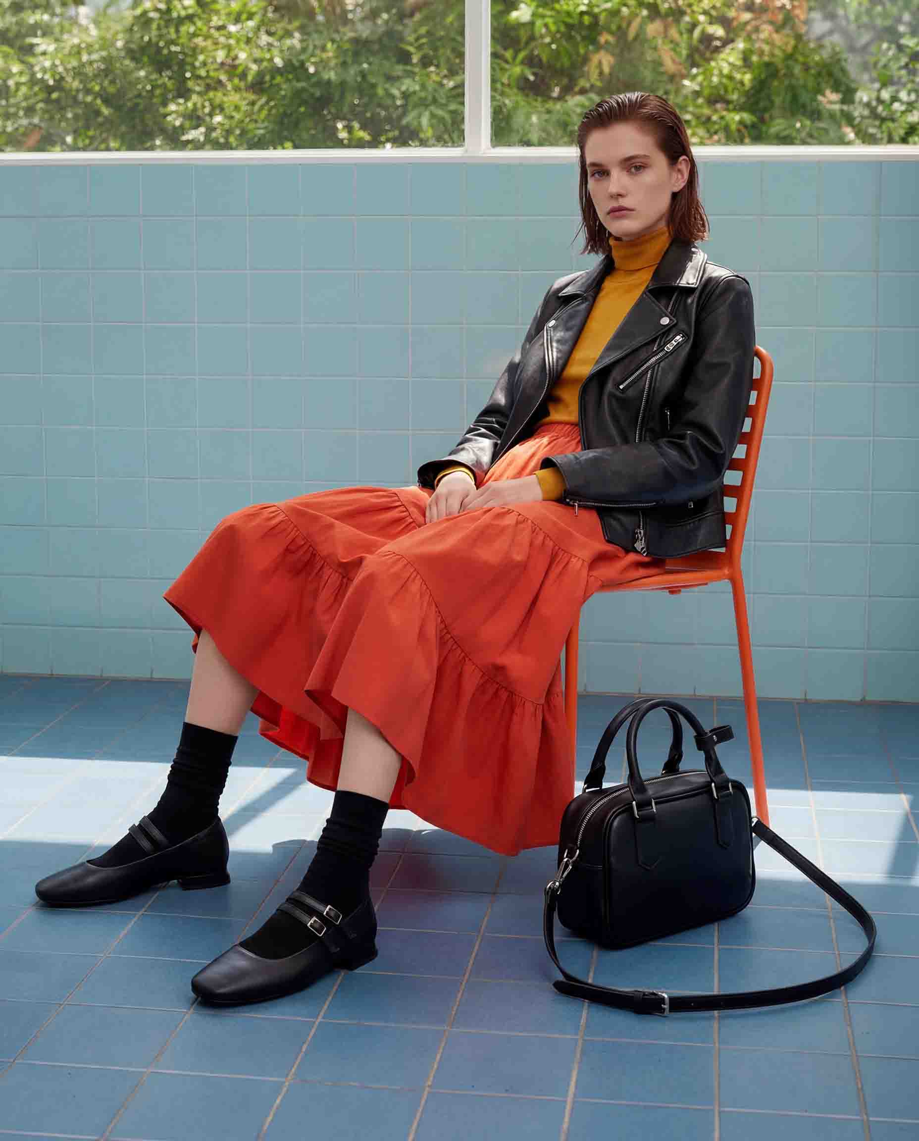 Blackberry Mary Jane Pumps schwarze Ballerinas