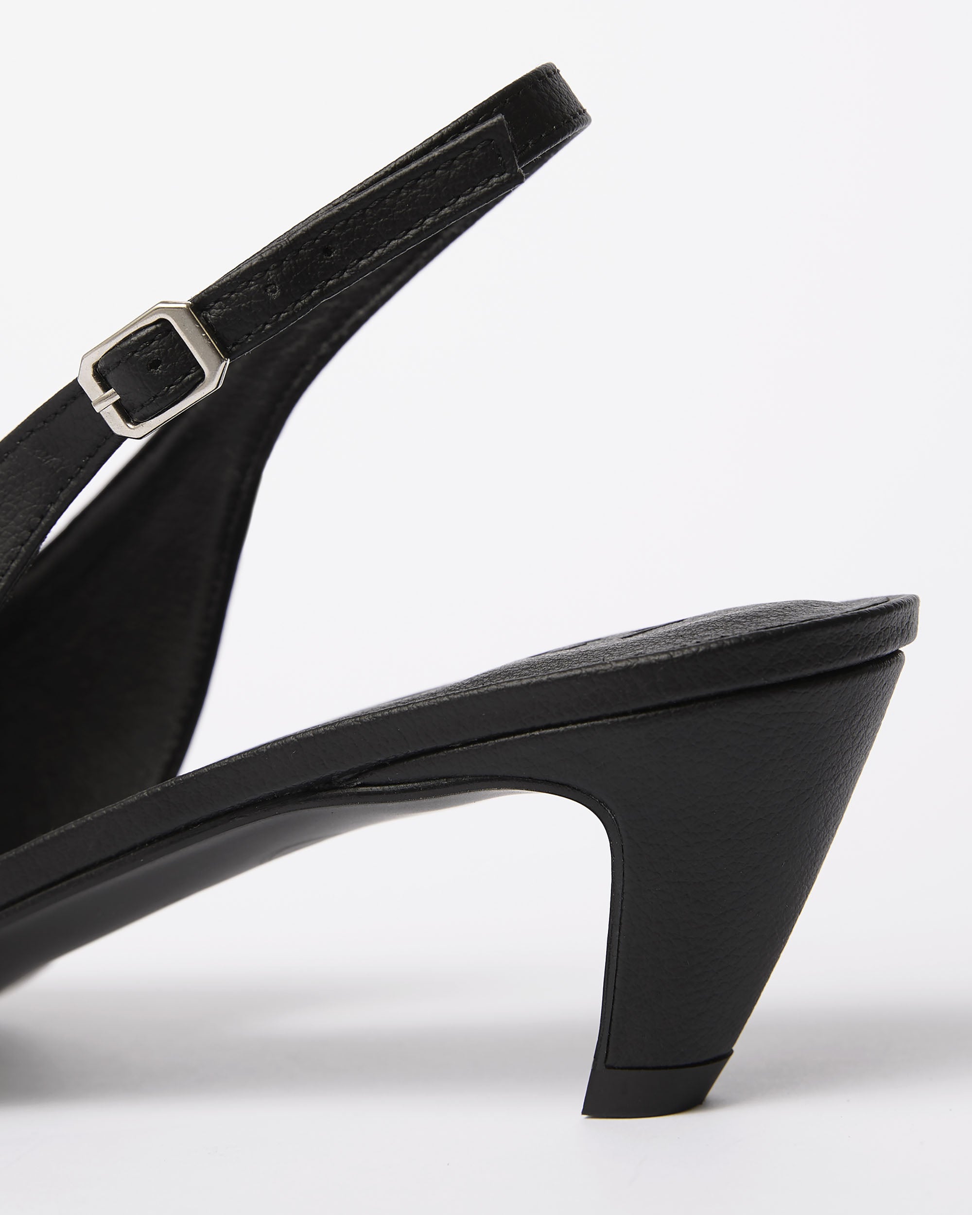 BOHEMA Kitten Heels in black - worn on foot of women's kitten heel pumps