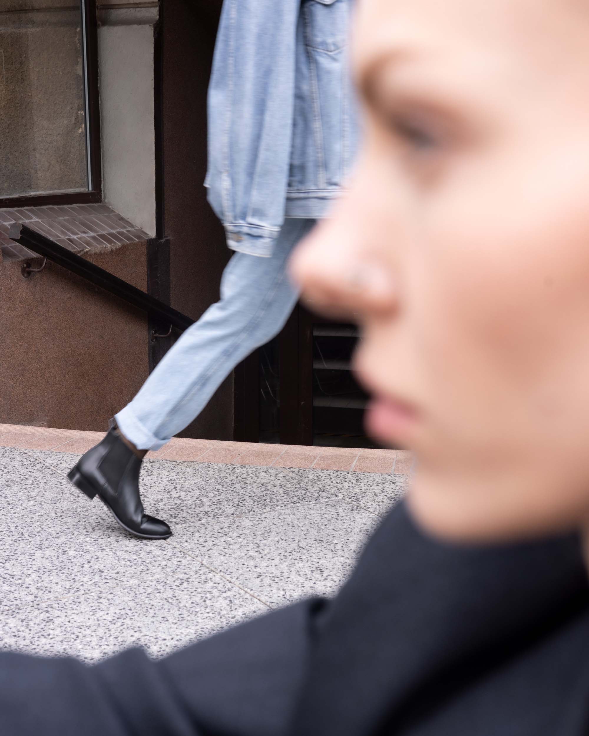 BOHEMA Flossy Chelsea in black - pair view of women's chelsea boots