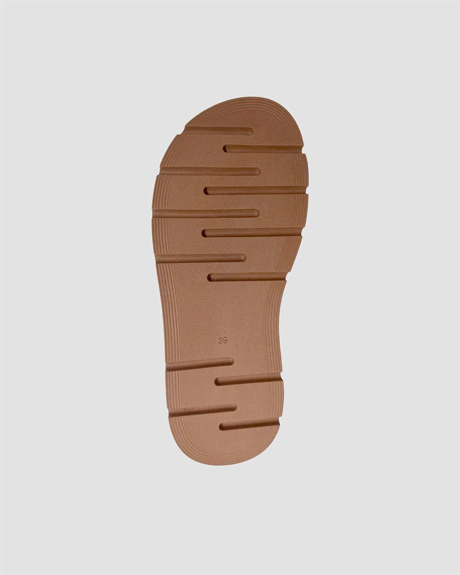 Kado Slides Black & Beige, Vegan Corn Leather, Women's