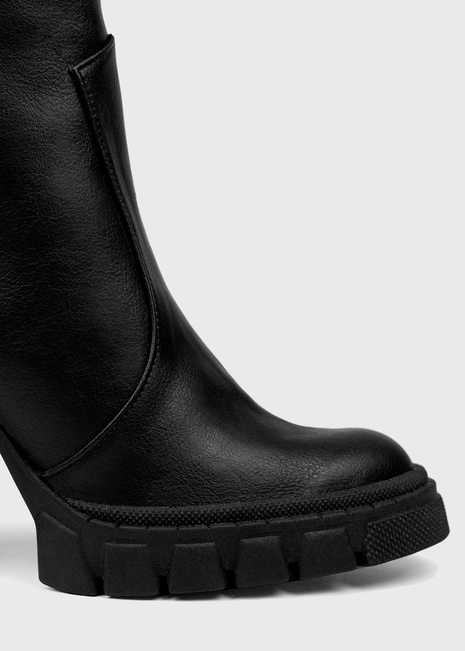 BOHEMA Ritual Boots in black - back view of women's ankle boots
