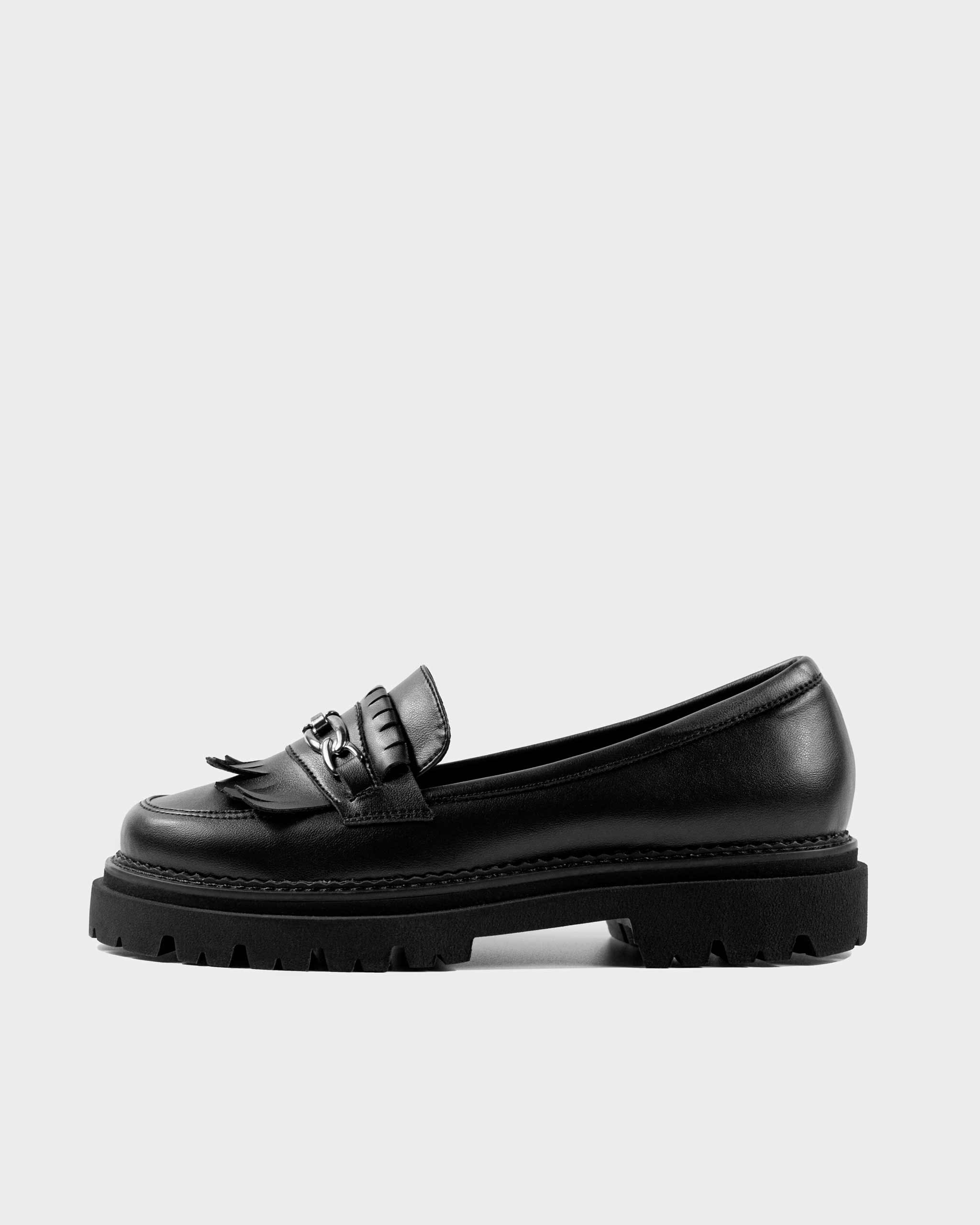 BOHEMA Chunky Loafers in black - sole detail of women's loafers