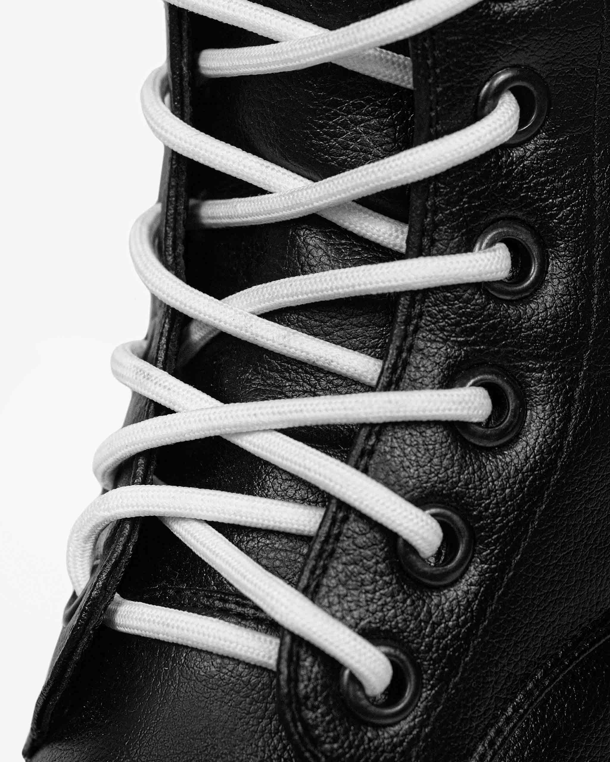 BOHEMA Worker Monster in black - sole detail of women's lace-up boots