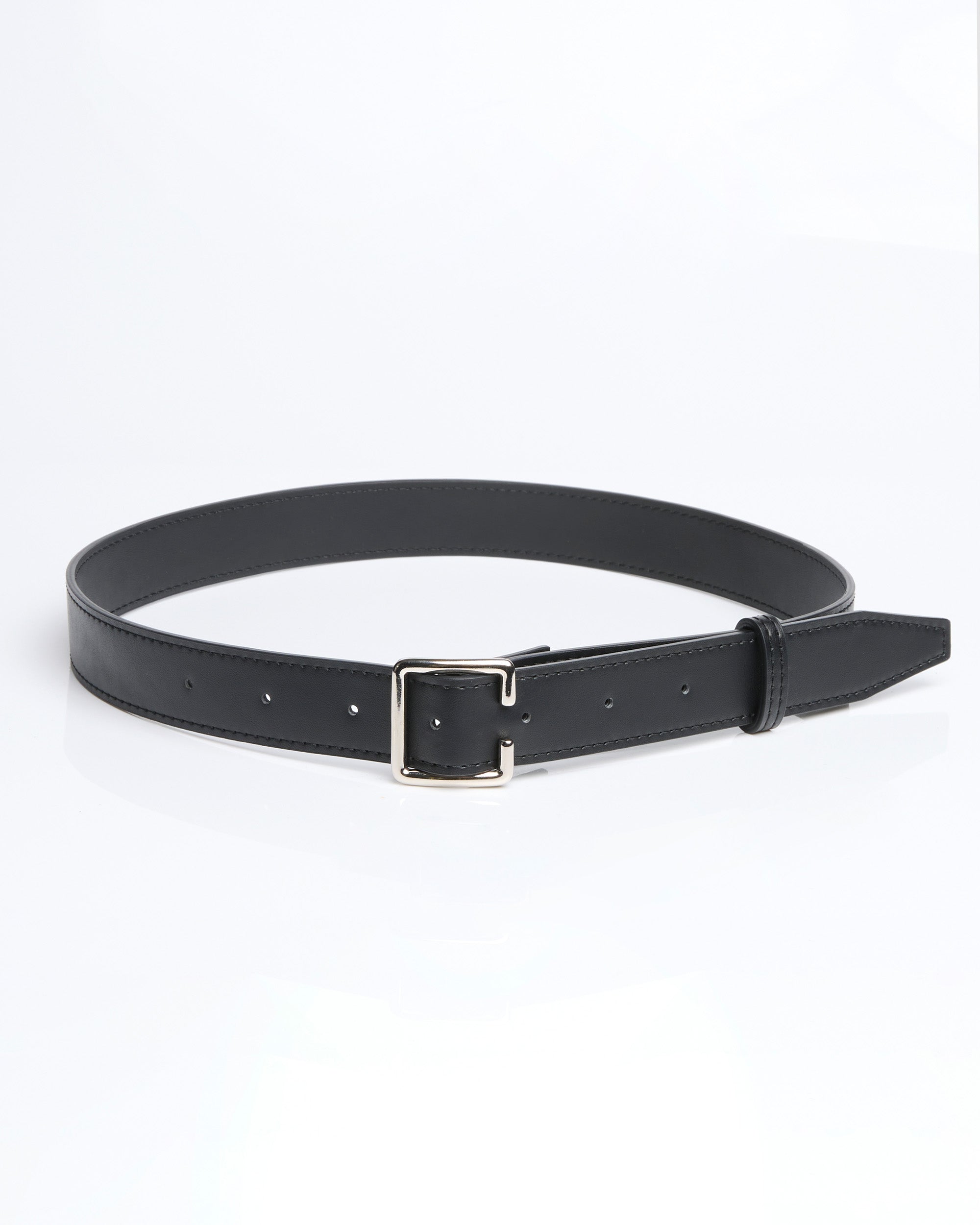 BOHEMA Sleek Belt in black made from corn plant leather