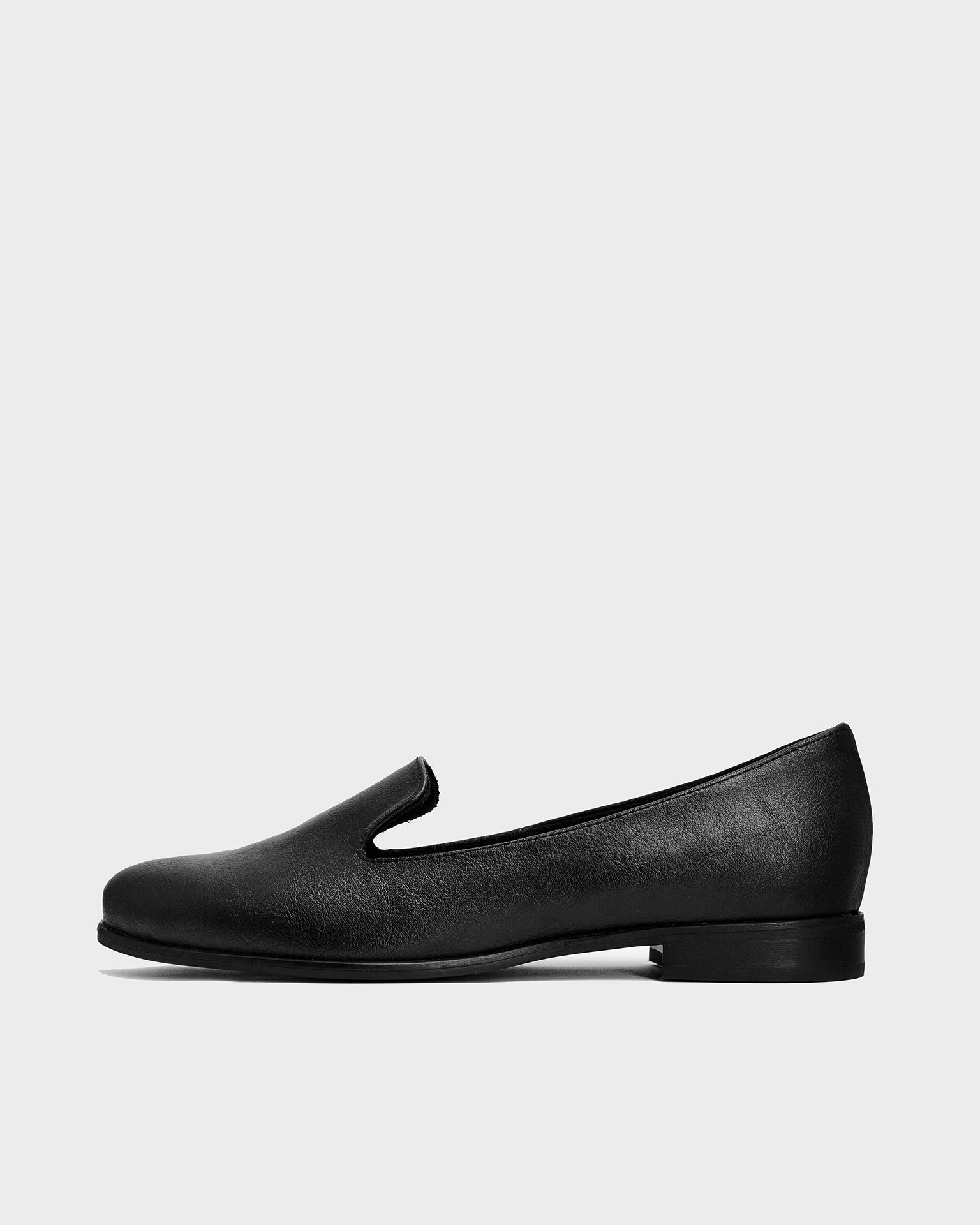 BOHEMA Lords - black women's loafers made from grape plant leather