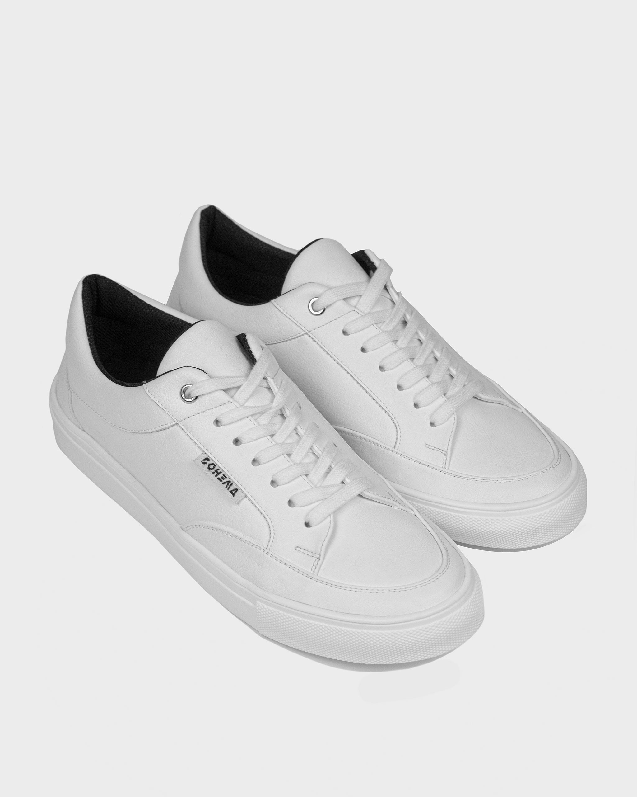 BOHEMA Awake Sneakers in white - side view of men's sneakers