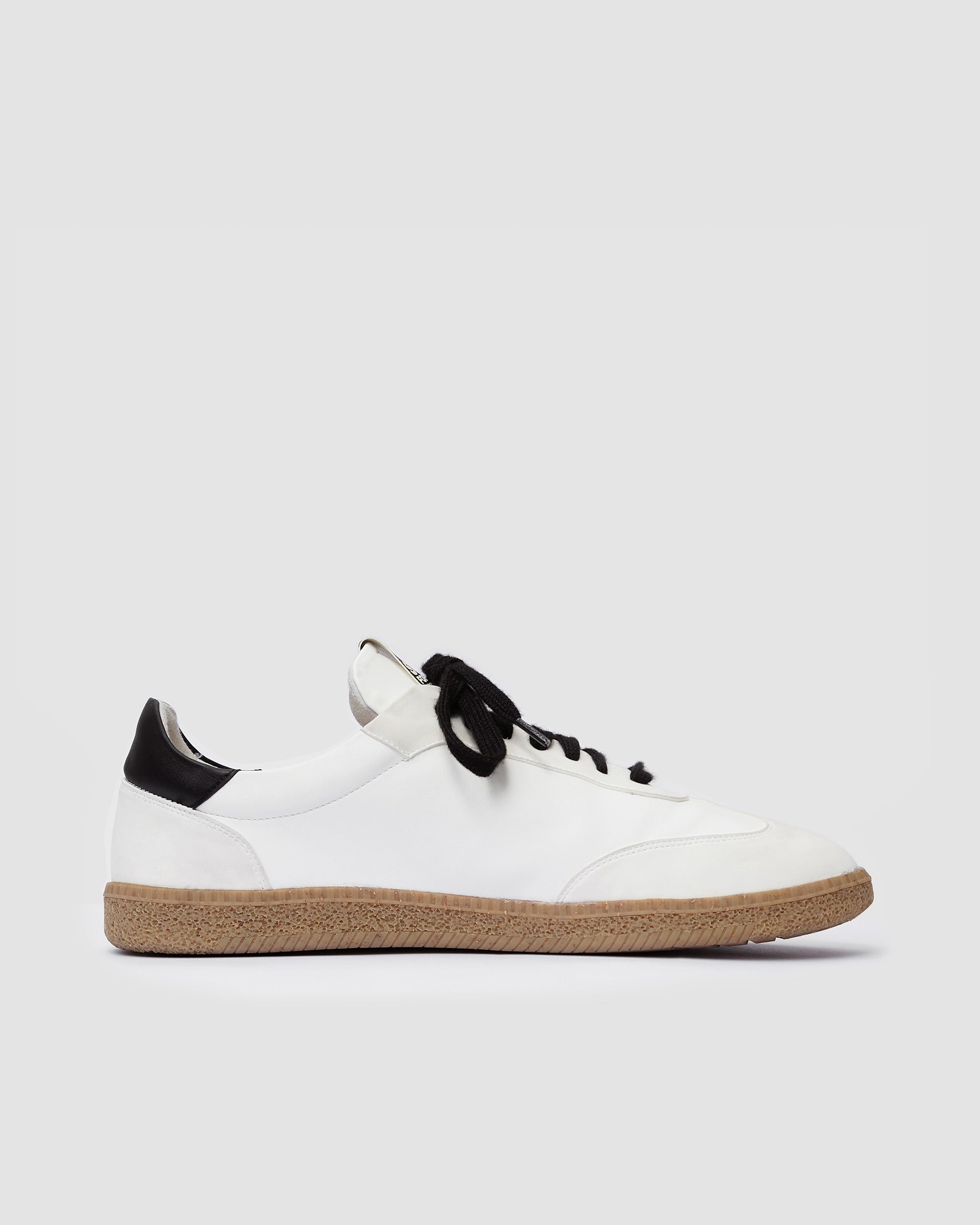 BOHEMA Brava Sneakers in white and black - side view of women's sneakers