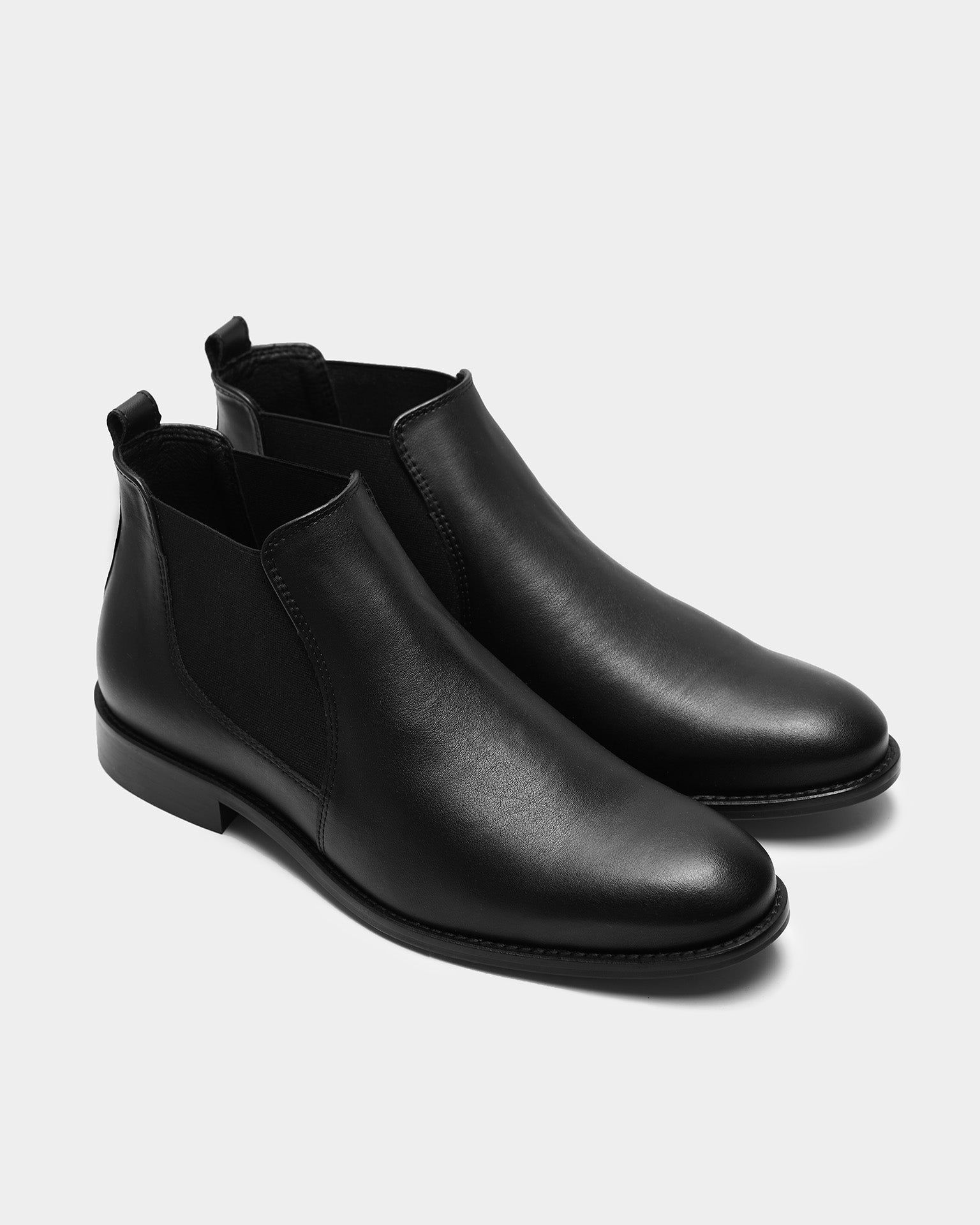 BOHEMA Dean Chelsea Boots in black - side view of women's chelsea boots