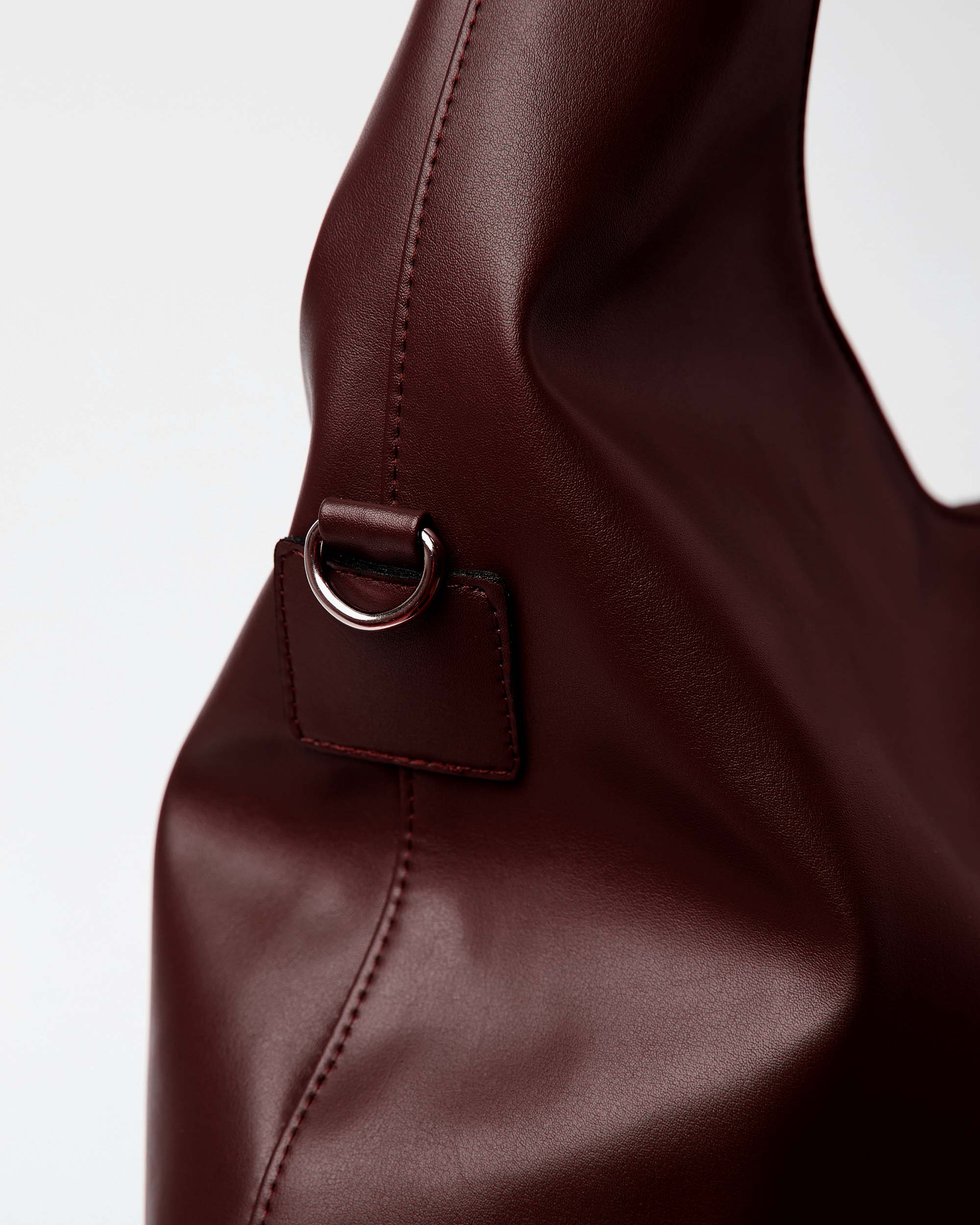 BOHEMA Slouchy Shopper Bag in chocolate brown - back view