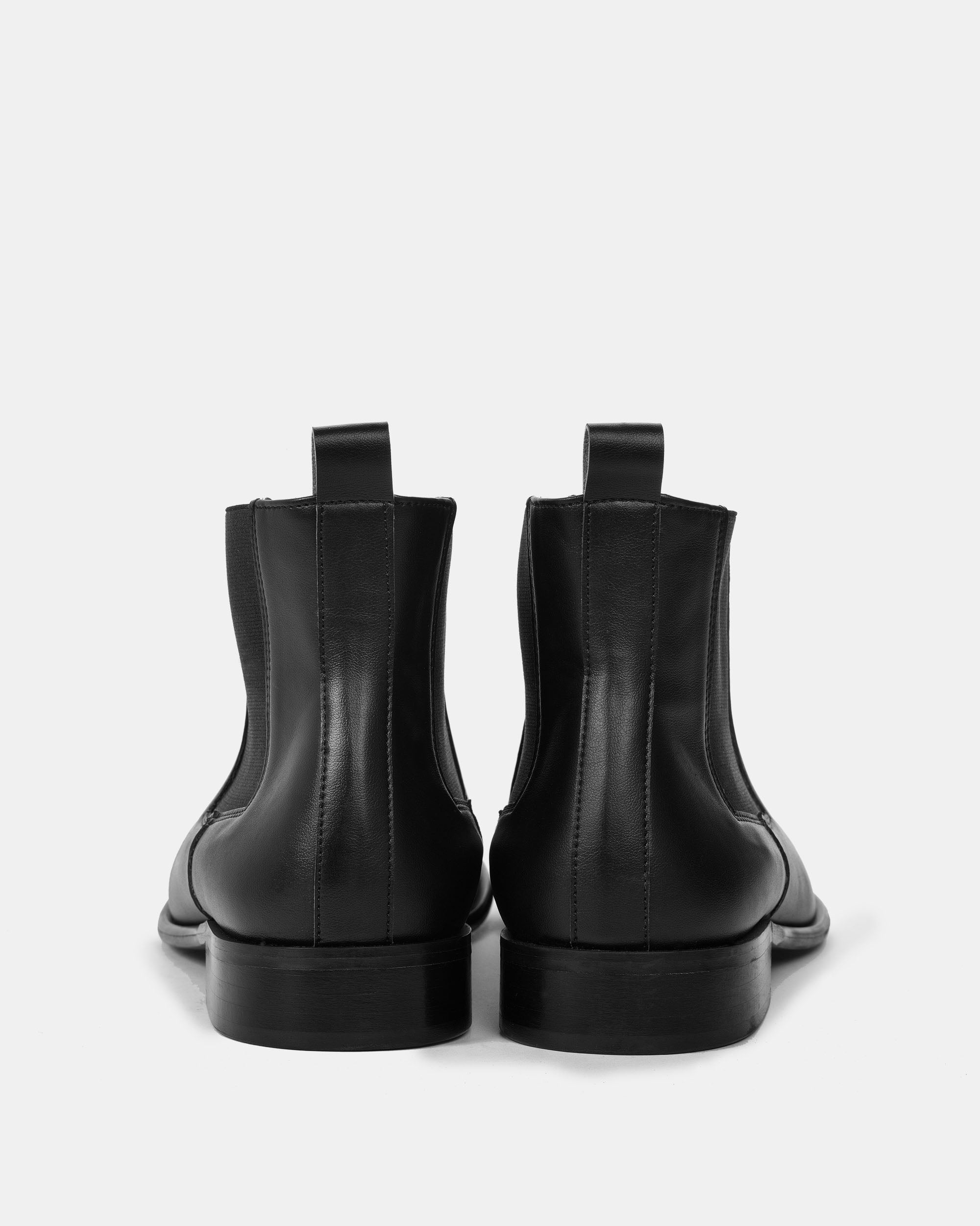 BOHEMA Flossy Chelsea in black - back view of women's chelsea boots