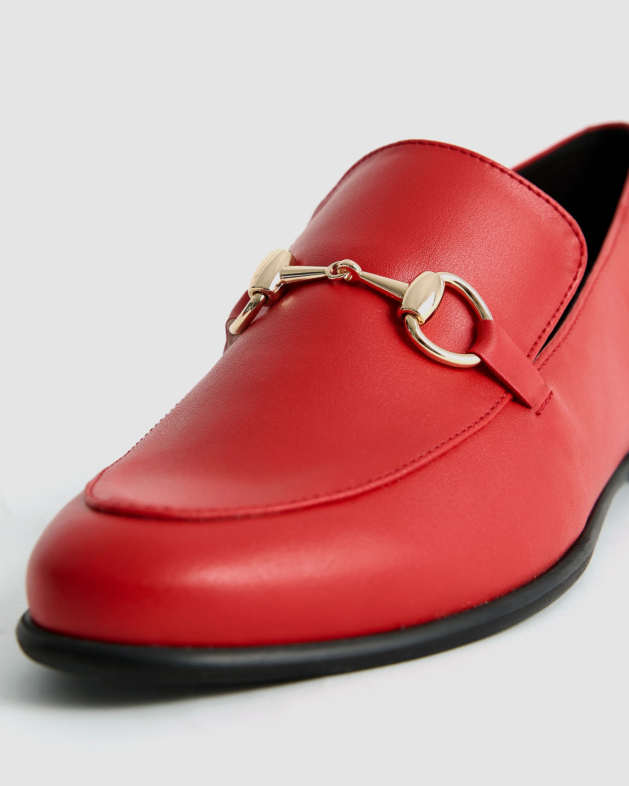 BOHEMA Shiv Loafers in red - sole detail of women's loafers