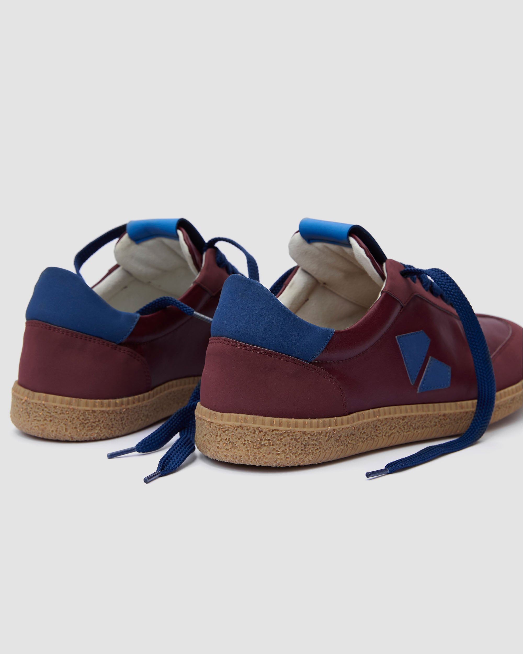 BOHEMA Brava Sneakers in burgundy - back view of women's sneakers