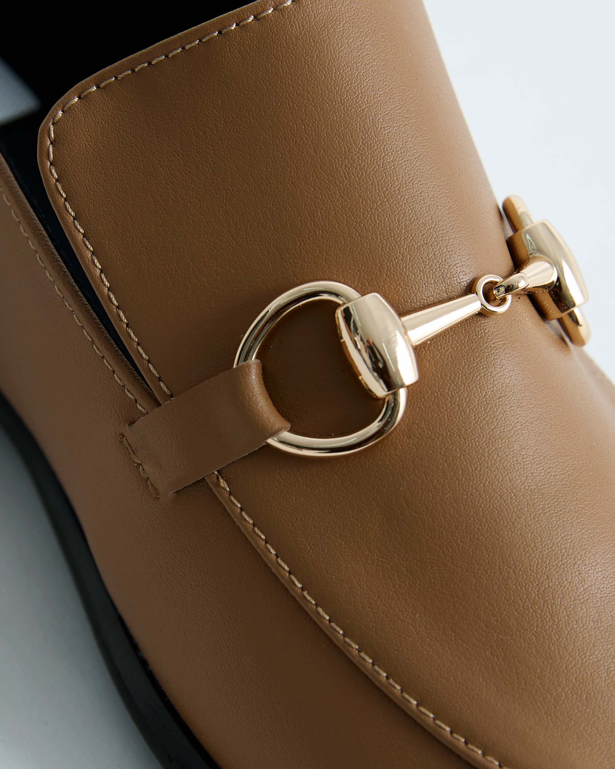 BOHEMA Shiv Loafers in beige - back view of women's loafers