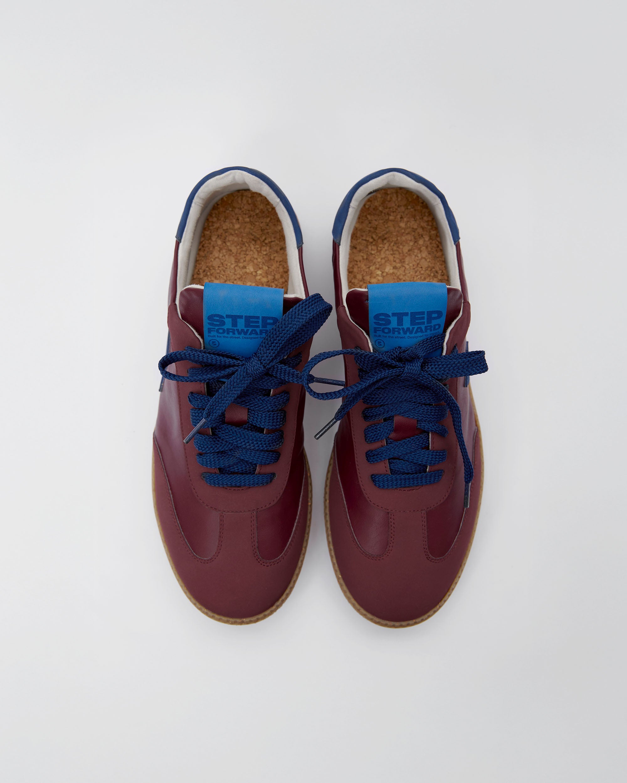 BOHEMA Brava Sneakers in burgundy - top view of women's sneakers