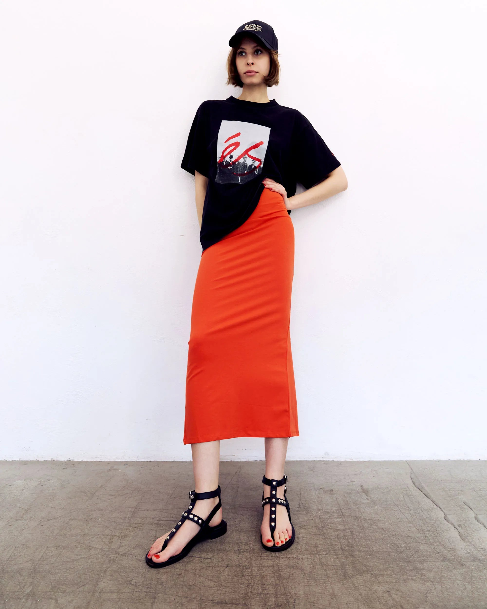 BOHEMA Nox Sandals in black - back view of women's gladiator sandals