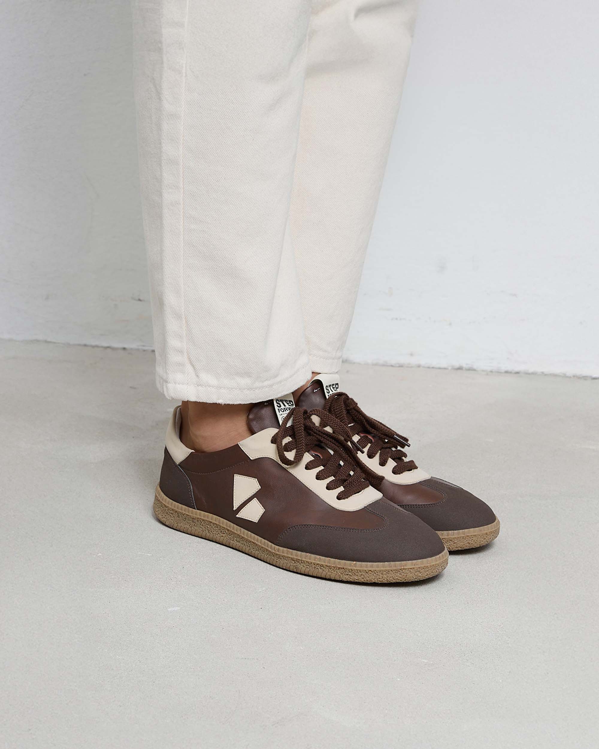 BOHEMA Brava Sneakers in chocolate brown - sole detail of men's sneakers