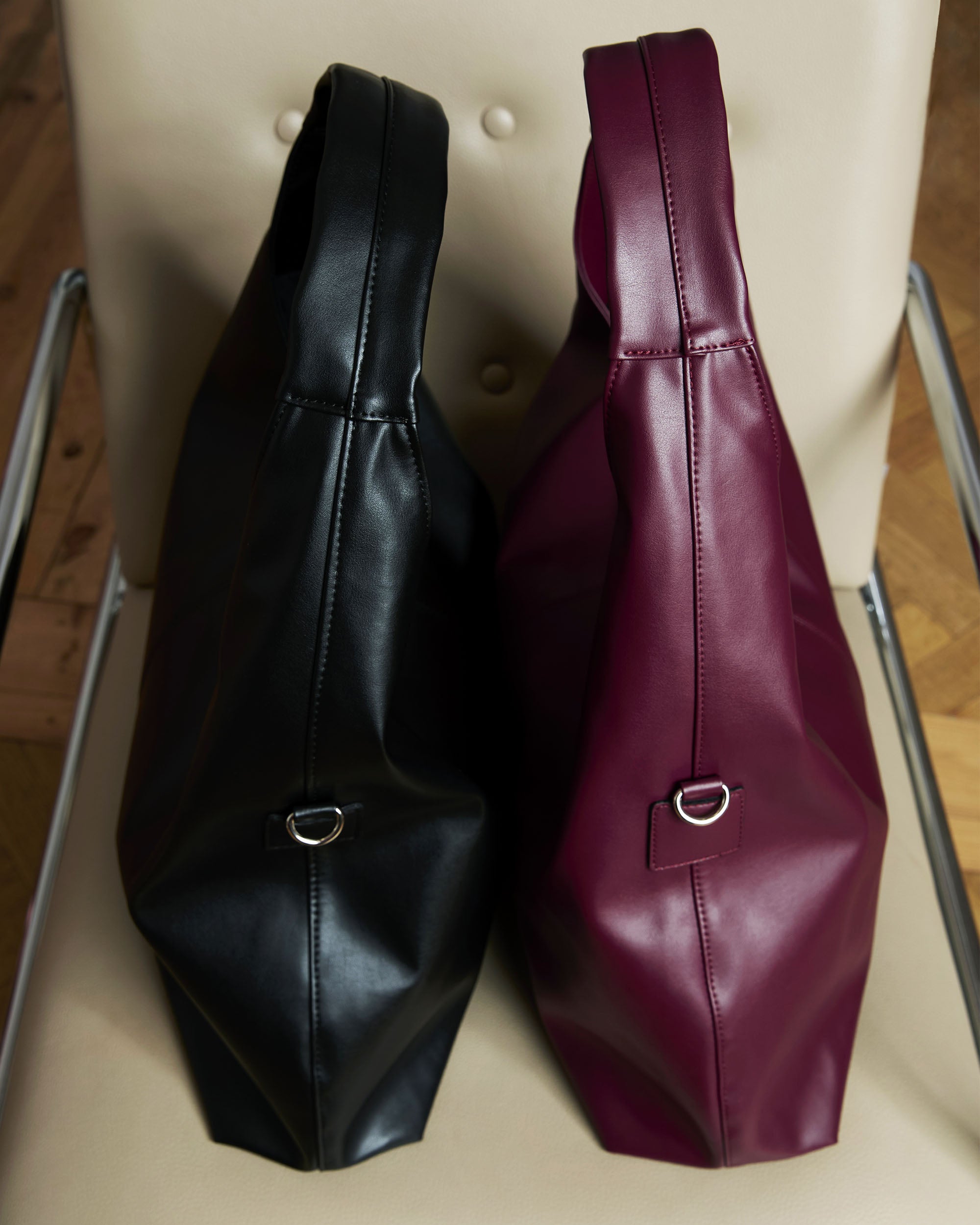 BOHEMA Slouchy Shopper Bag in burgundy - detail view