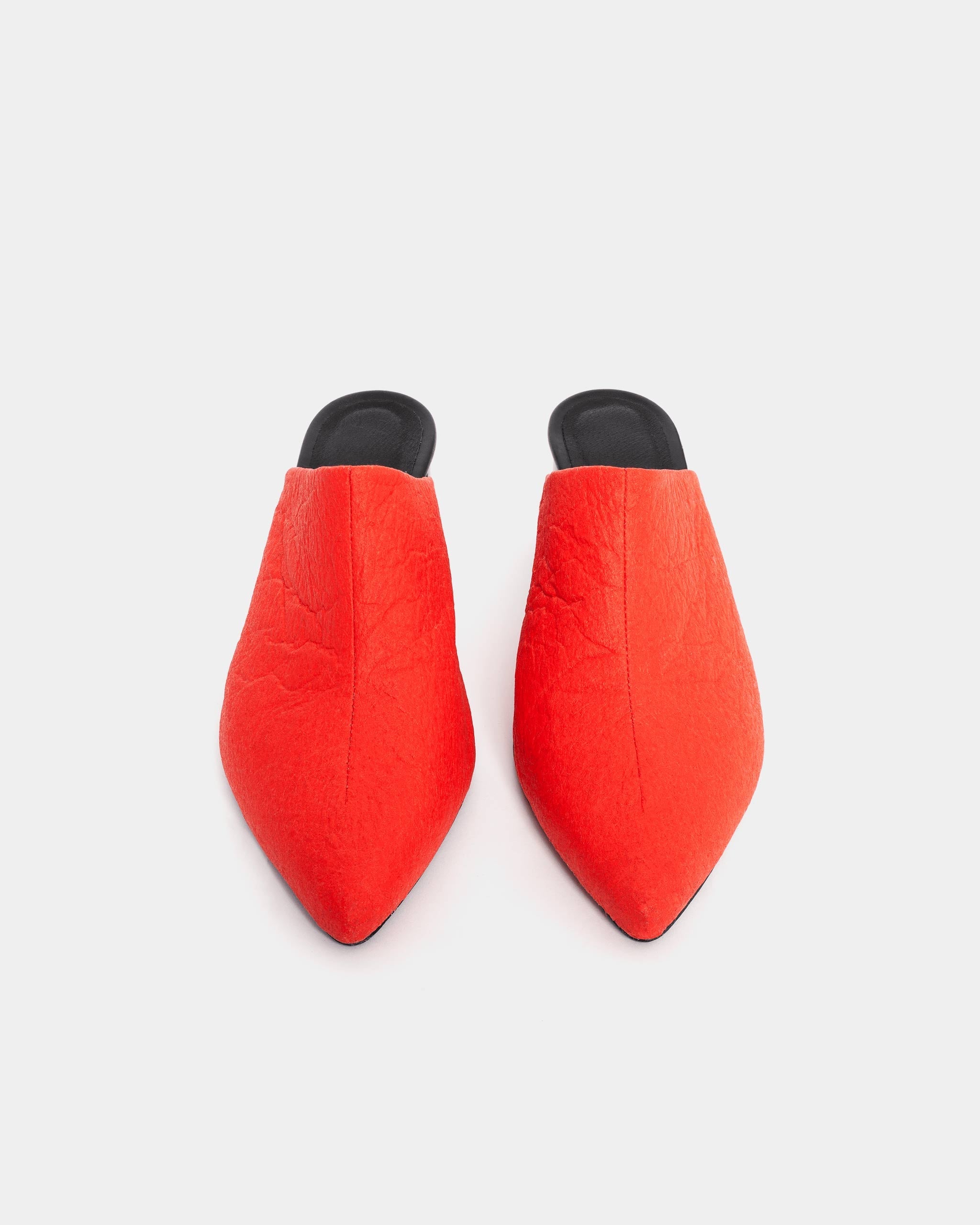 BOHEMA Mule Paprika in paprika - top view of women's mules