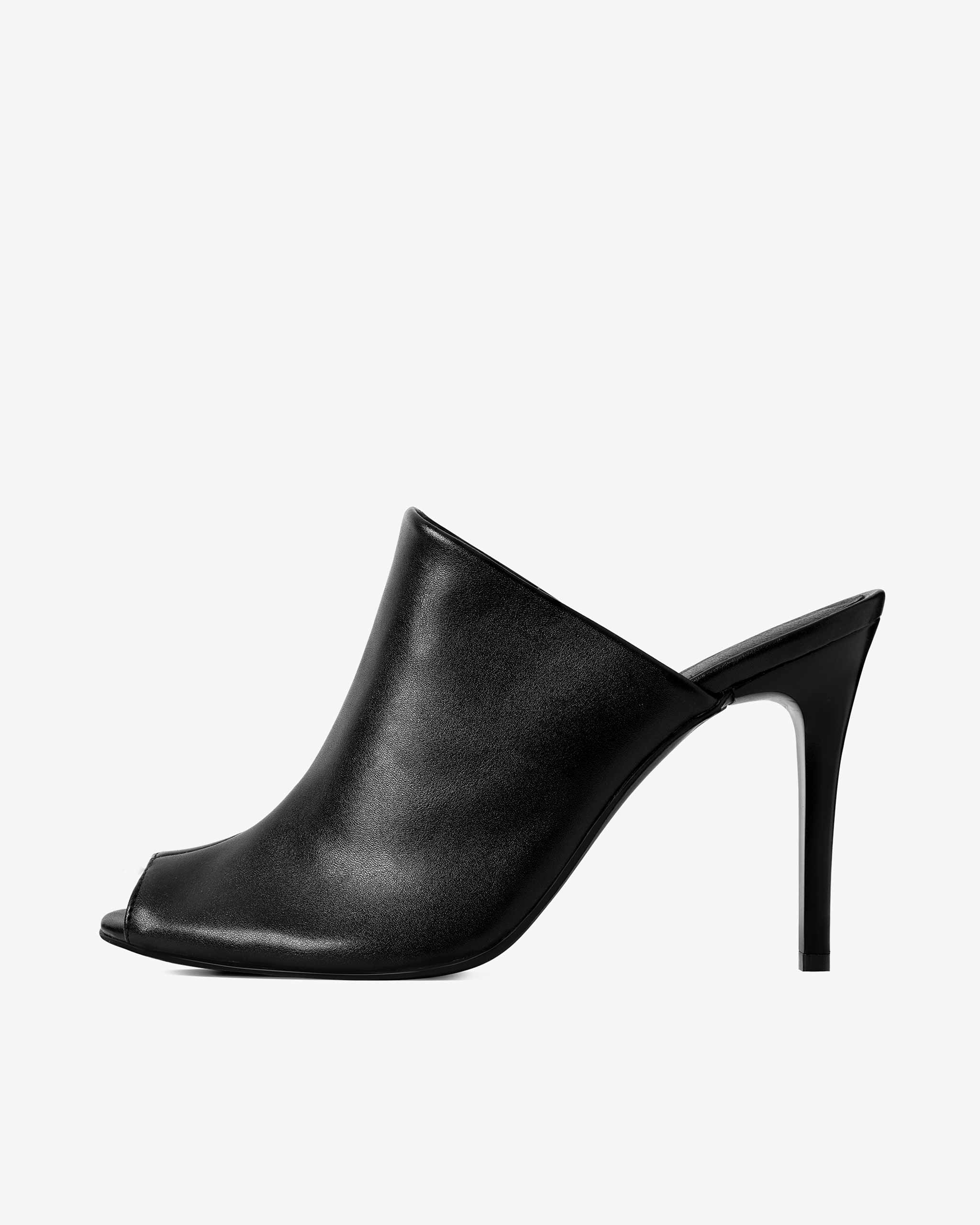 BOHEMA Urban Chic - black women's sandals made from cactus plant leather