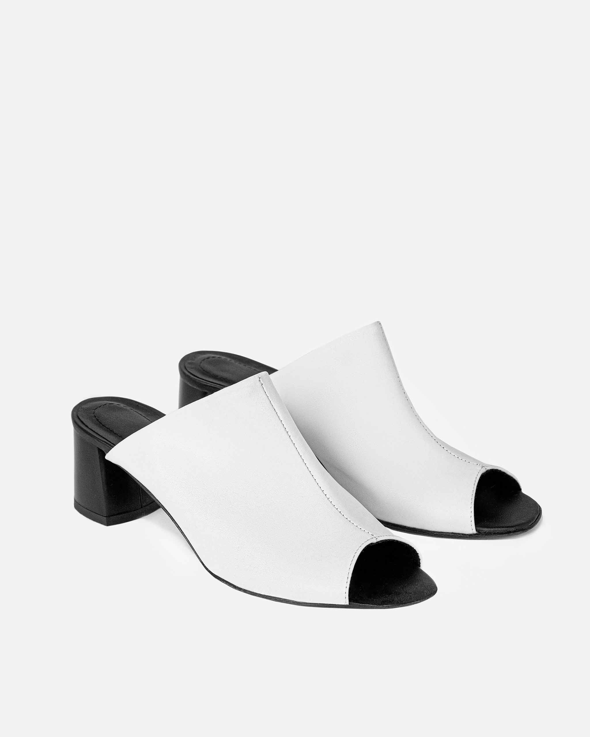 BOHEMA Uptown in white - side view of women's sandals