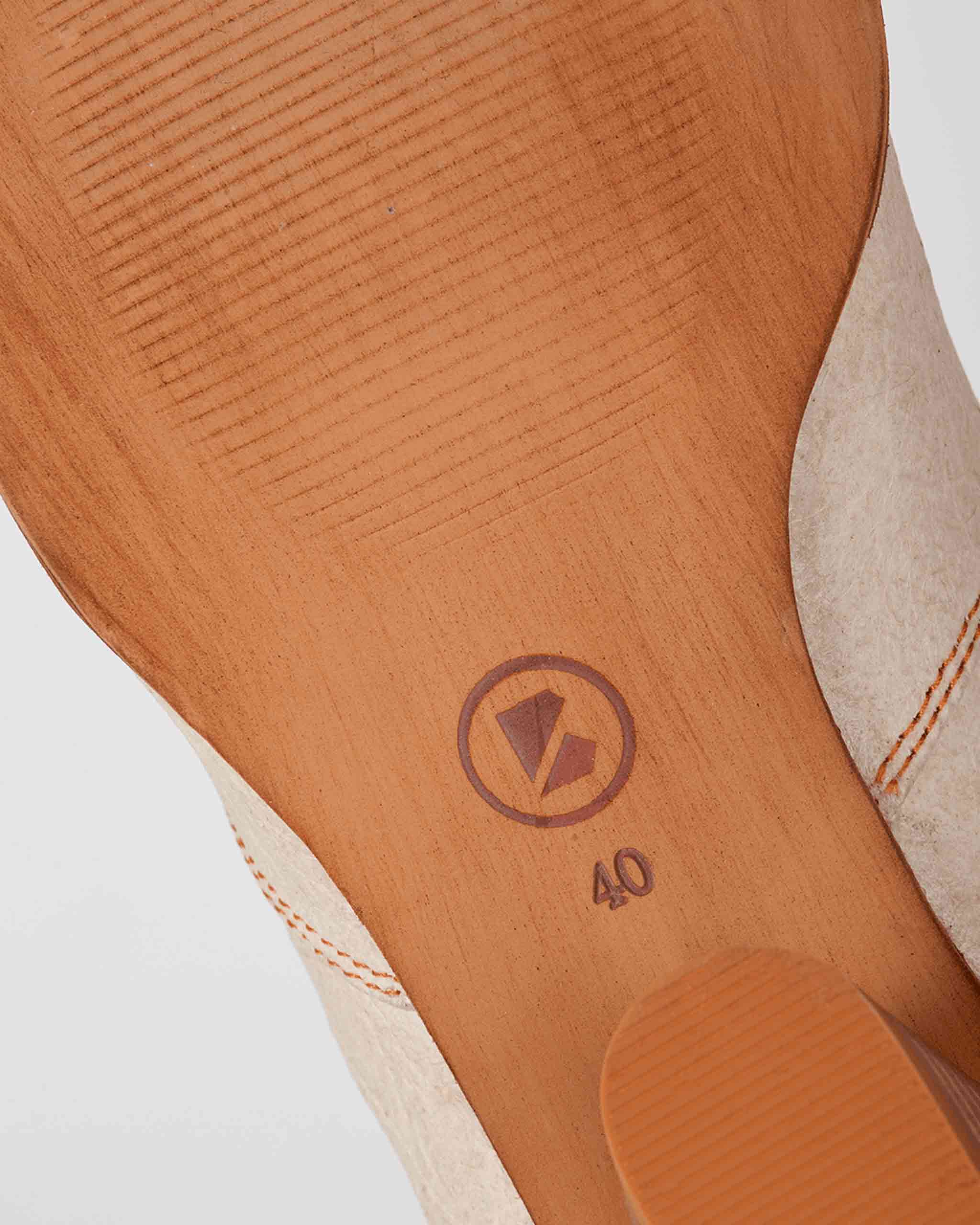 BOHEMA Cowboy in caramel - sole detail of women's cowboy boots