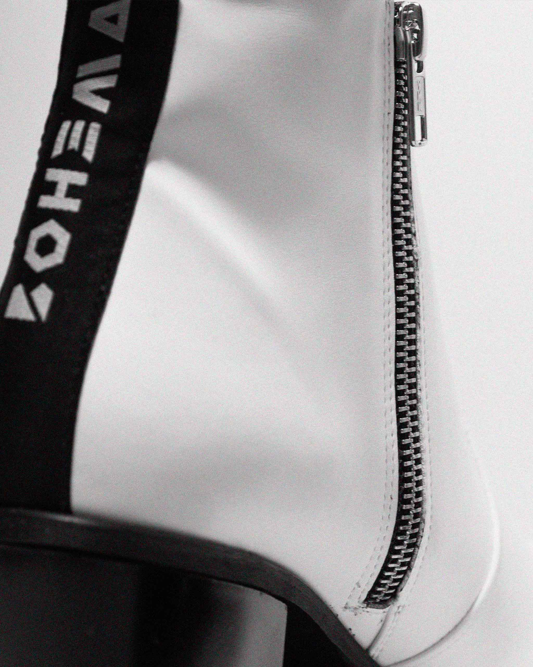 BOHEMA Swan No. 1 in white - sole detail of women's boots