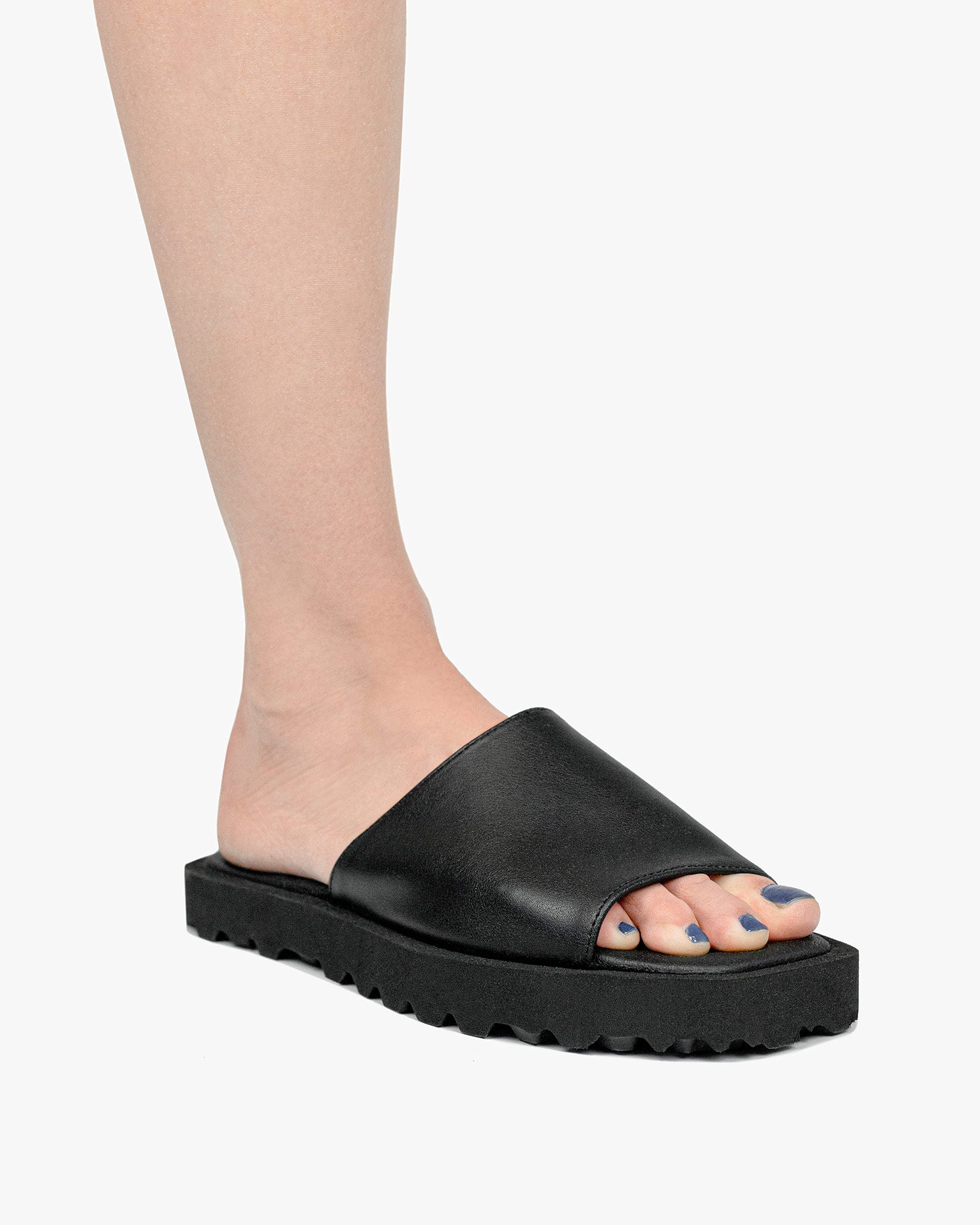 BOHEMA Flat Slides - sole detail of women's flat slides