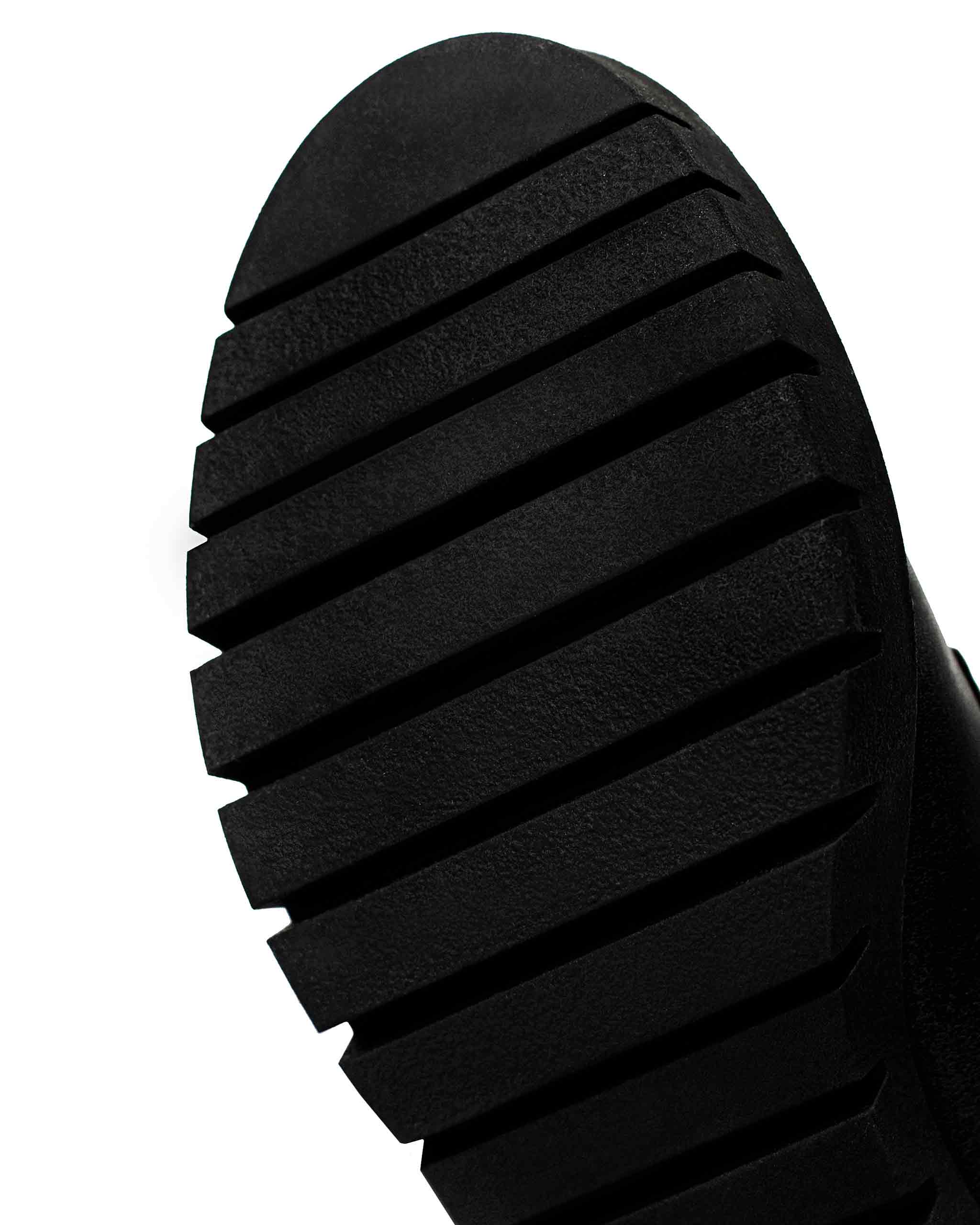 BOHEMA Workers No. 3 in black - detail view of women's lace-up boots