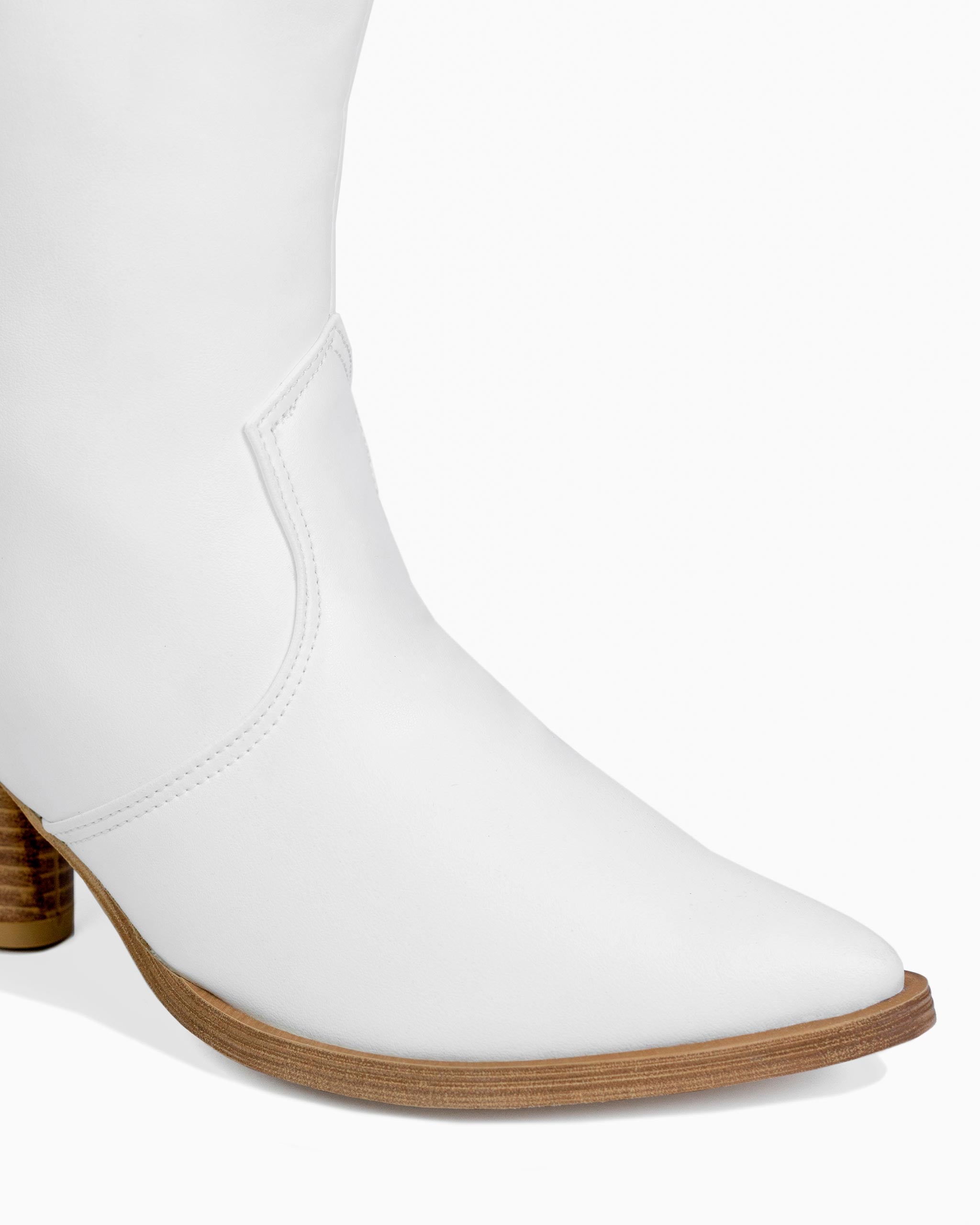 BOHEMA Cowboy in white - sole detail of women's cowboy boots