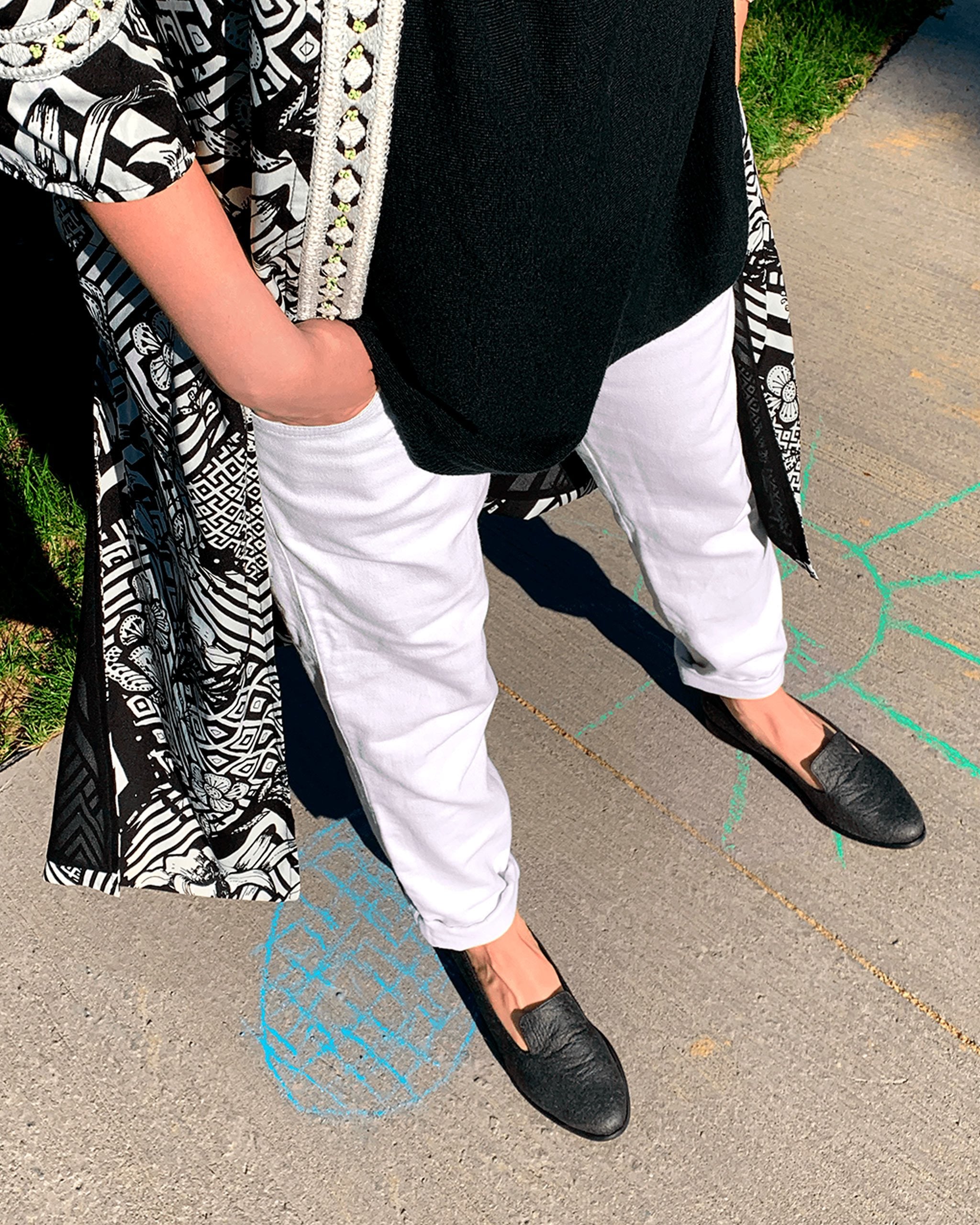 BOHEMA Lords in black - side view of women's loafers