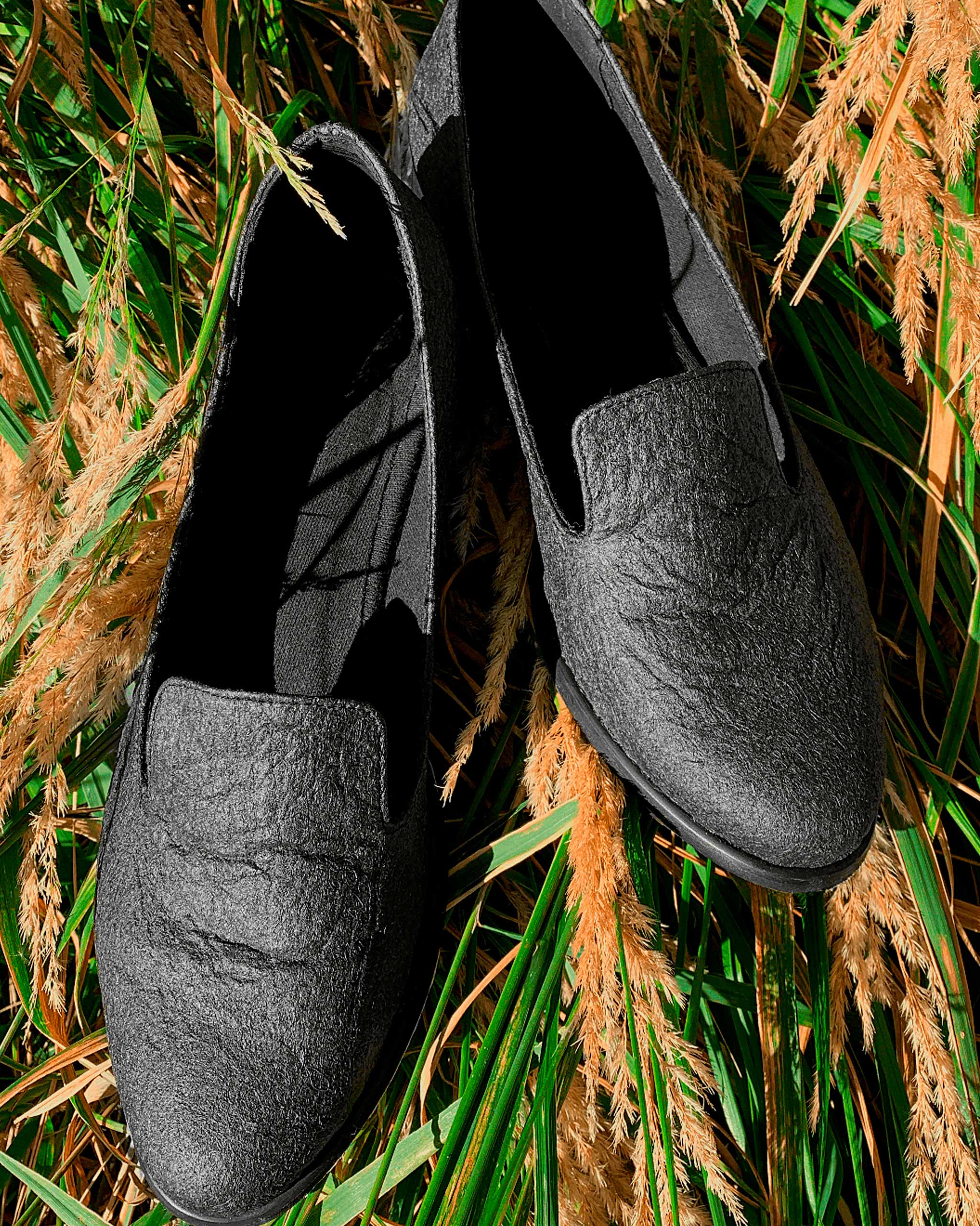 BOHEMA Lords in black - top view of women's loafers